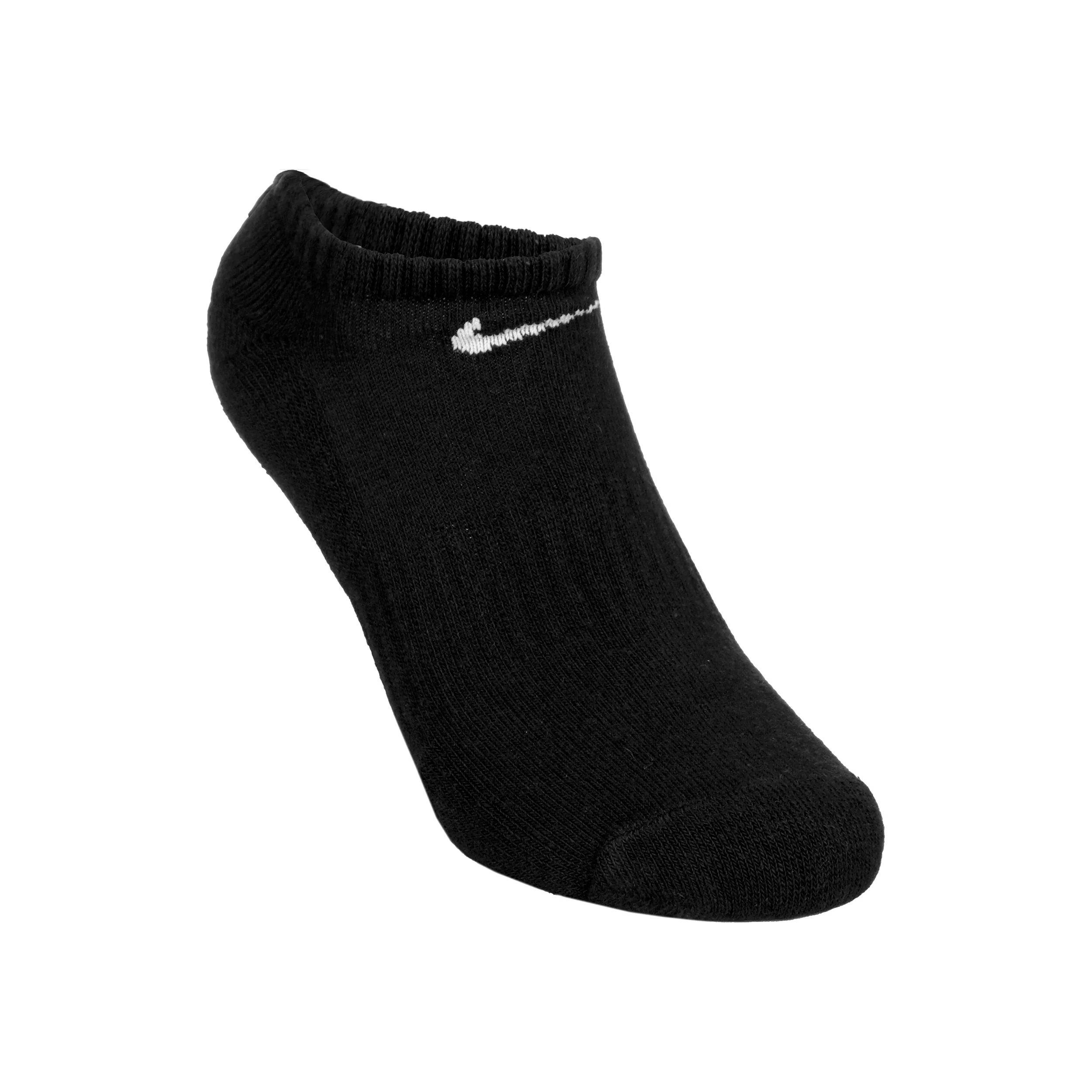 Everyday Lightweight No Show Tennissocken 3er Pack Unisex - schwarz, weiß - Image 3