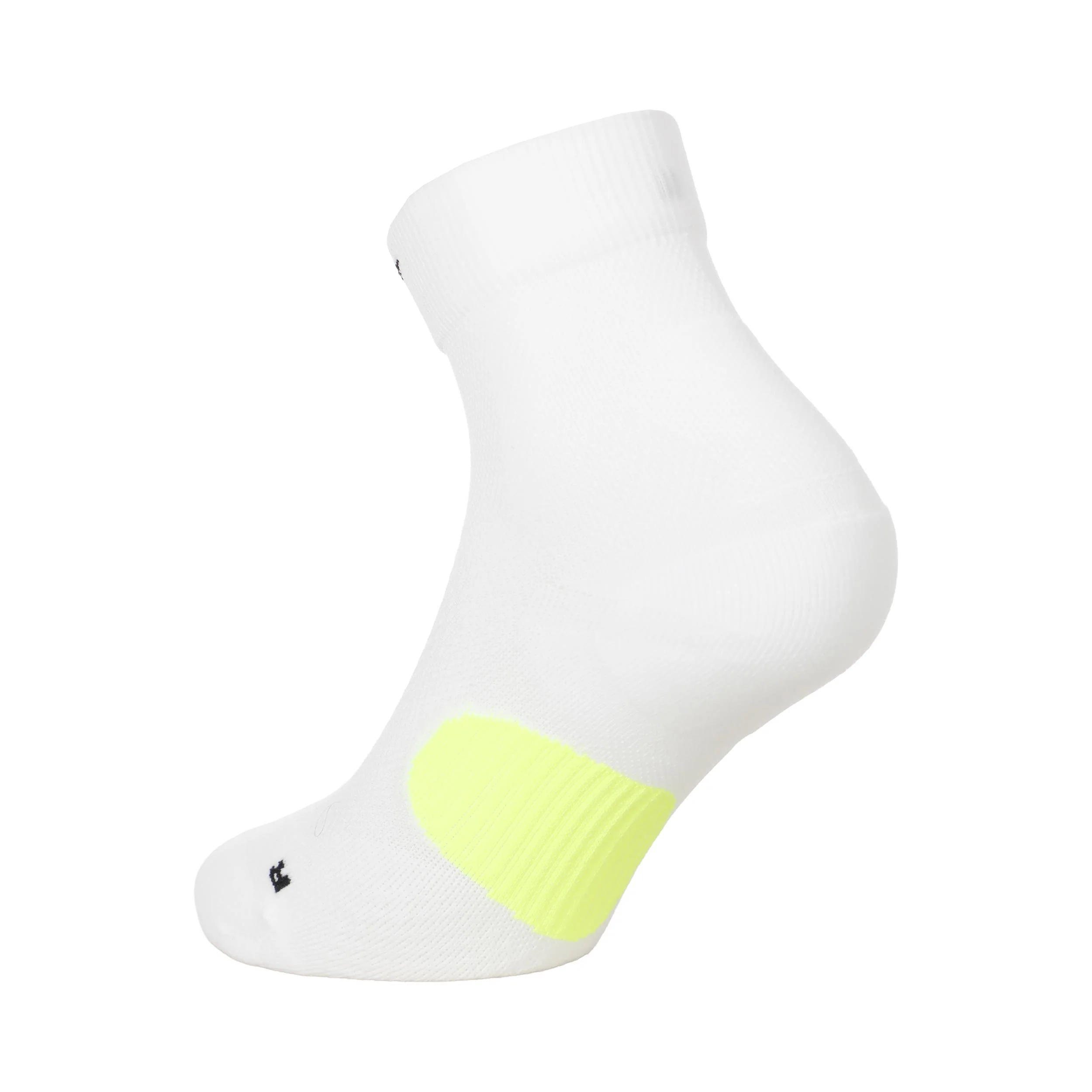 Fast Midweight Ankle Laufsocken Unisex - weiß, neongrün - Image 2