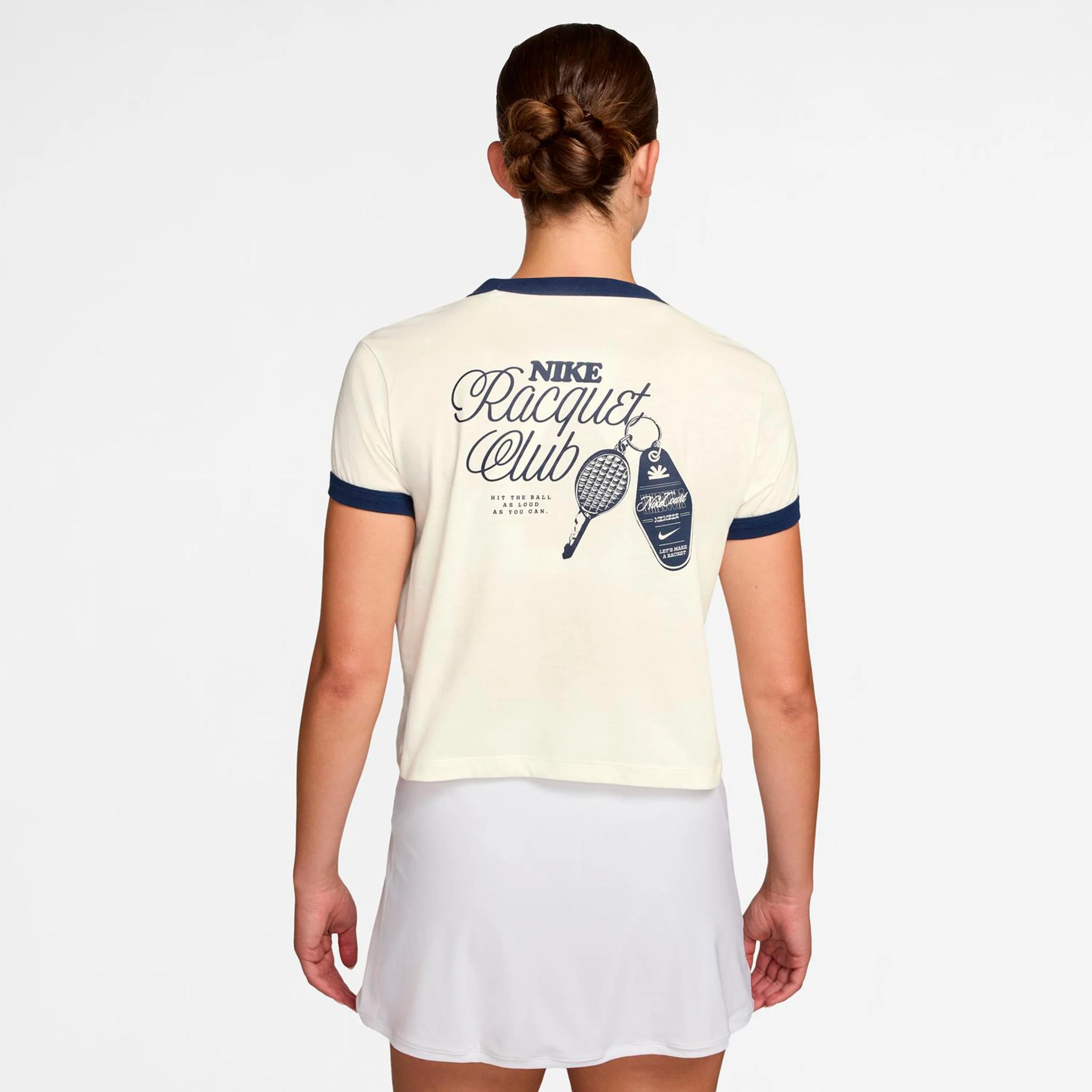 Heritage T-Shirt Damen-creme, dunkelblau - Image 2
