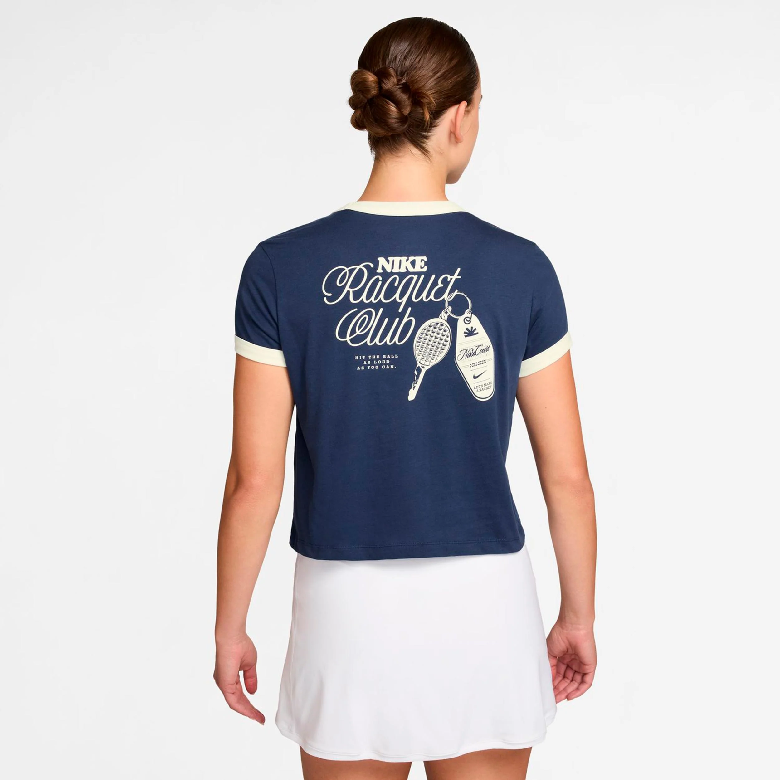 Heritage T-Shirt Damen-dunkelblau, creme - Image 2