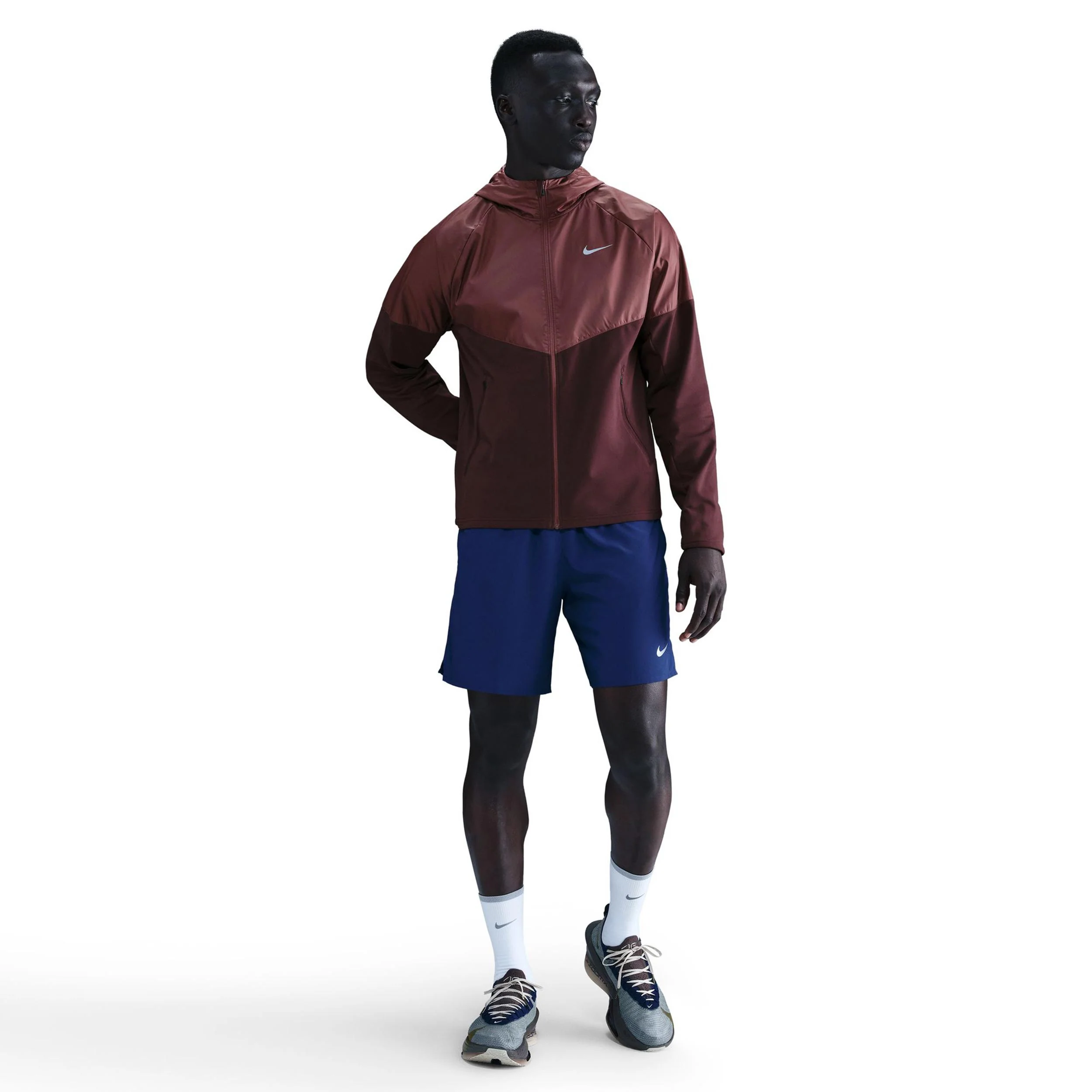 Miler Laufjacke Herren - dunkelrot, bronze - Image 2