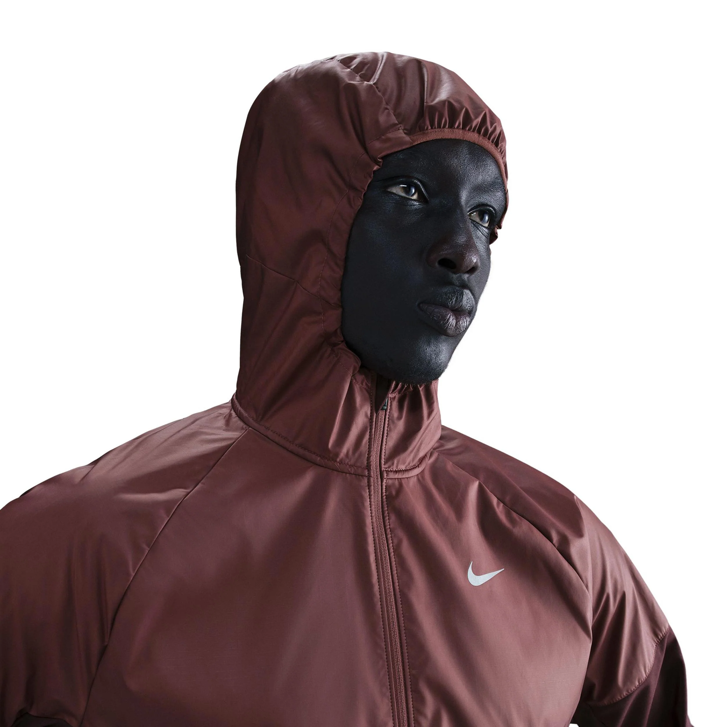 Miler Laufjacke Herren - dunkelrot, bronze - Image 4