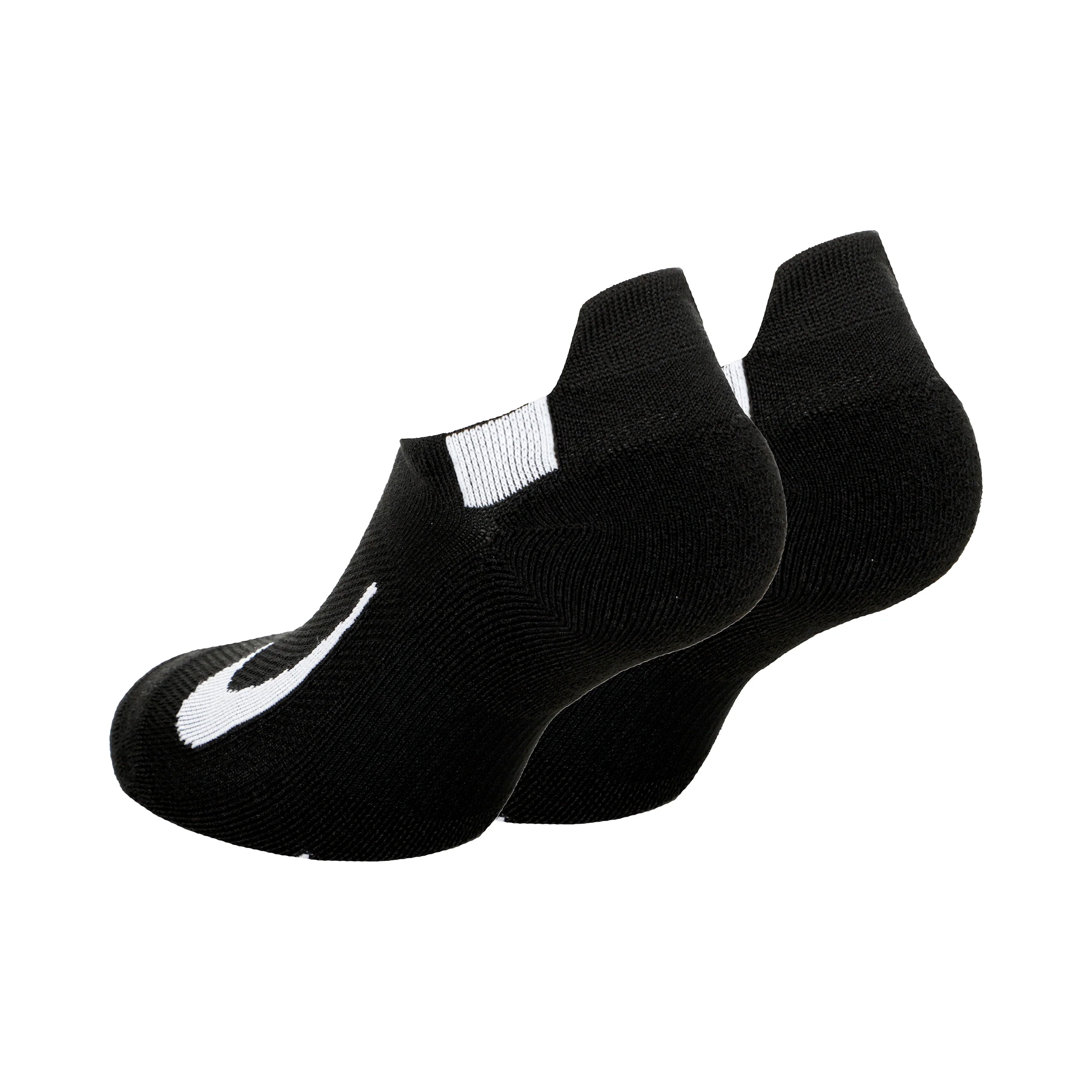 Multiplier Running No-Show Laufsocken 2er Pack-Schwarz,Weiß - Image 2