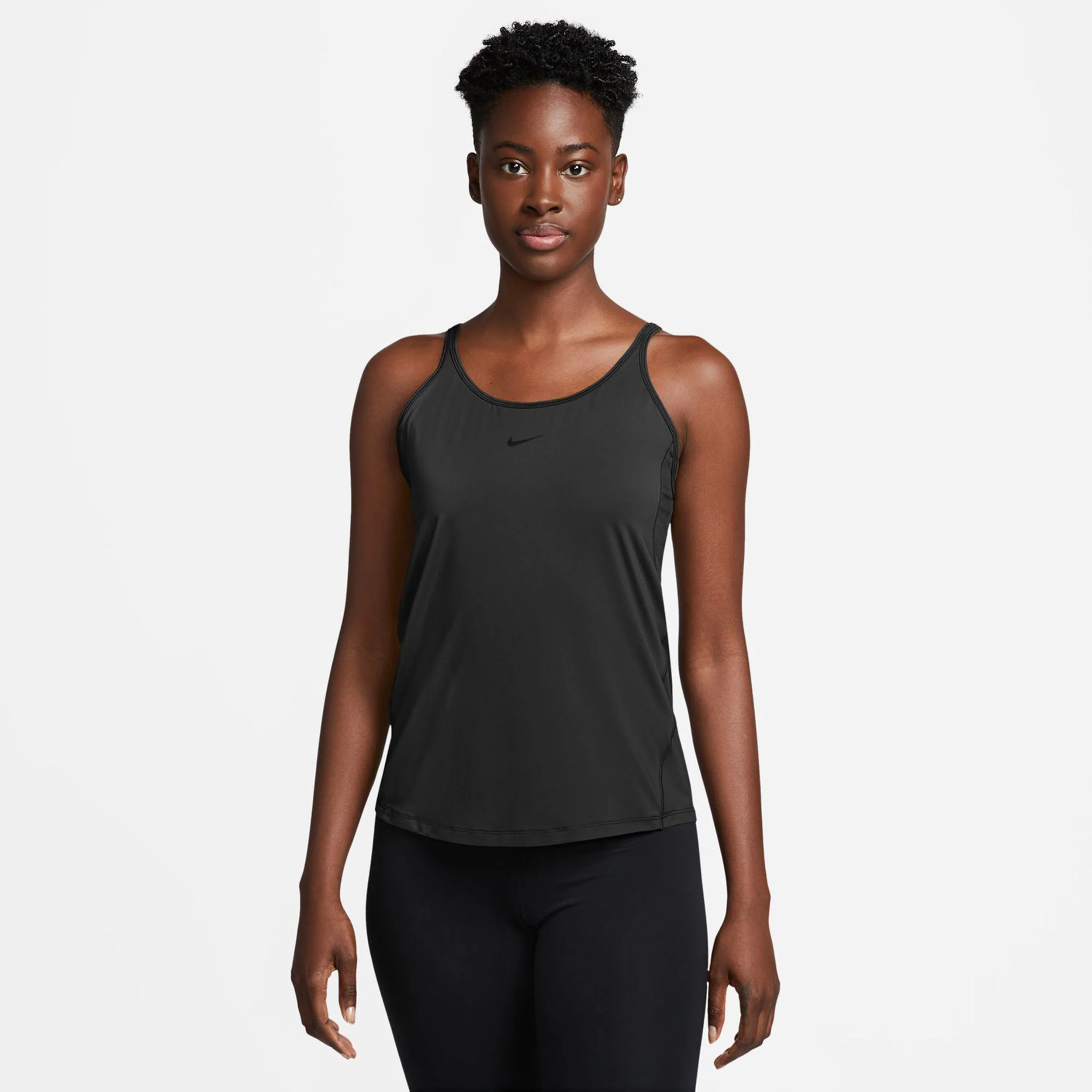One Classic Dri-Fit Strappy Tank-Top Damen-Schwarz - Image 4