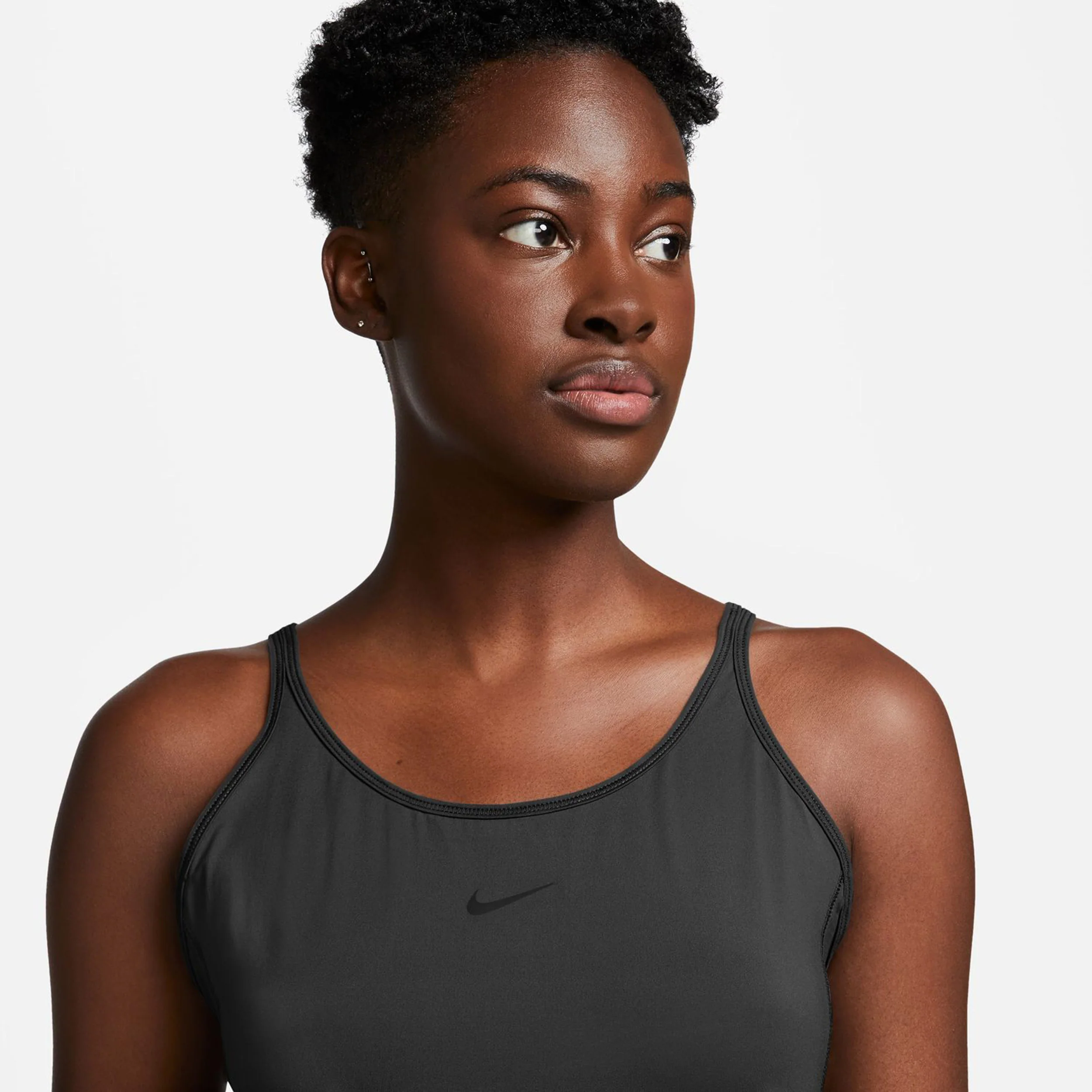 One Classic Dri-Fit Strappy Tank-Top Damen-Schwarz - Image 6