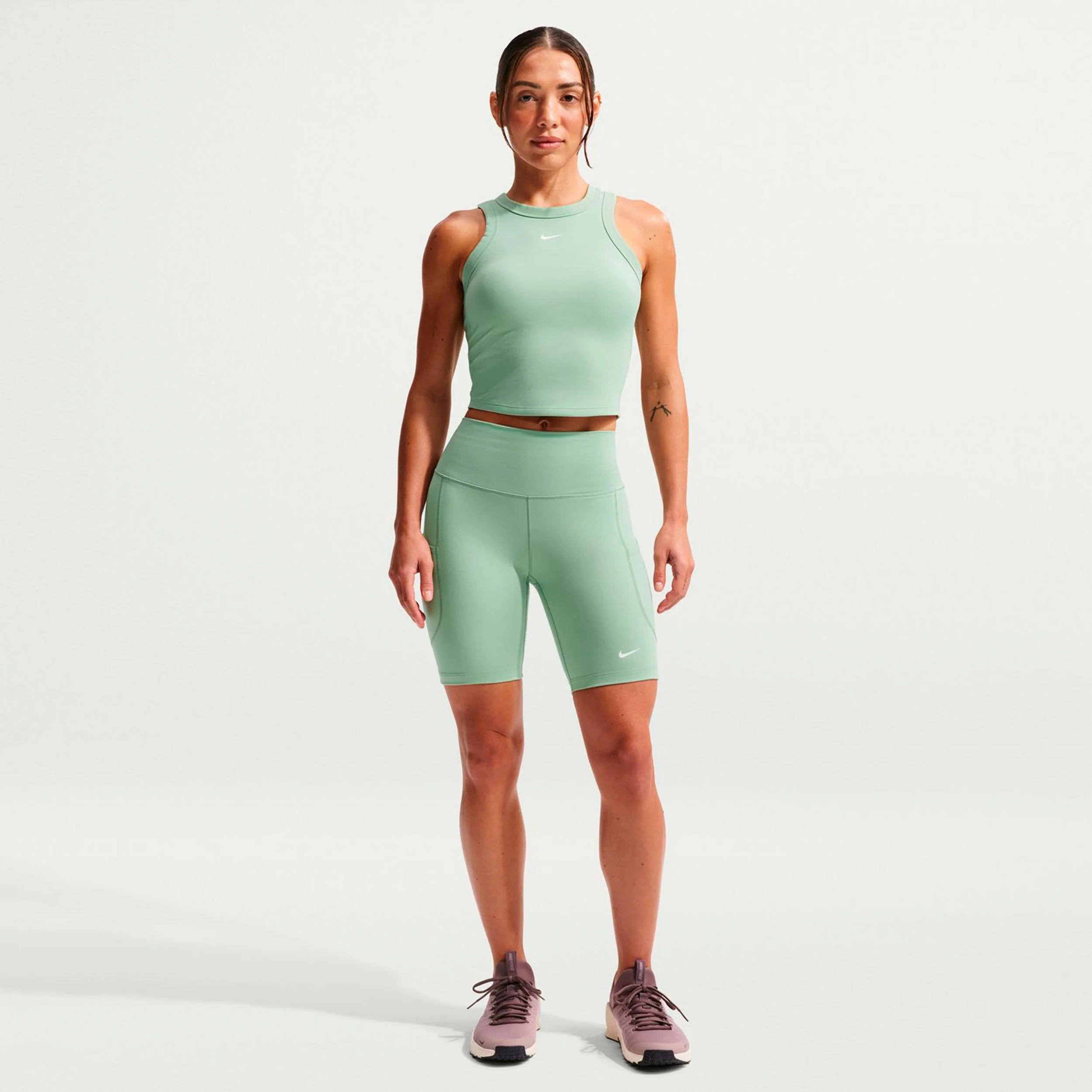 One Fitted Dri-Fit Crop Tank-Top Damen - salbei - Image 2