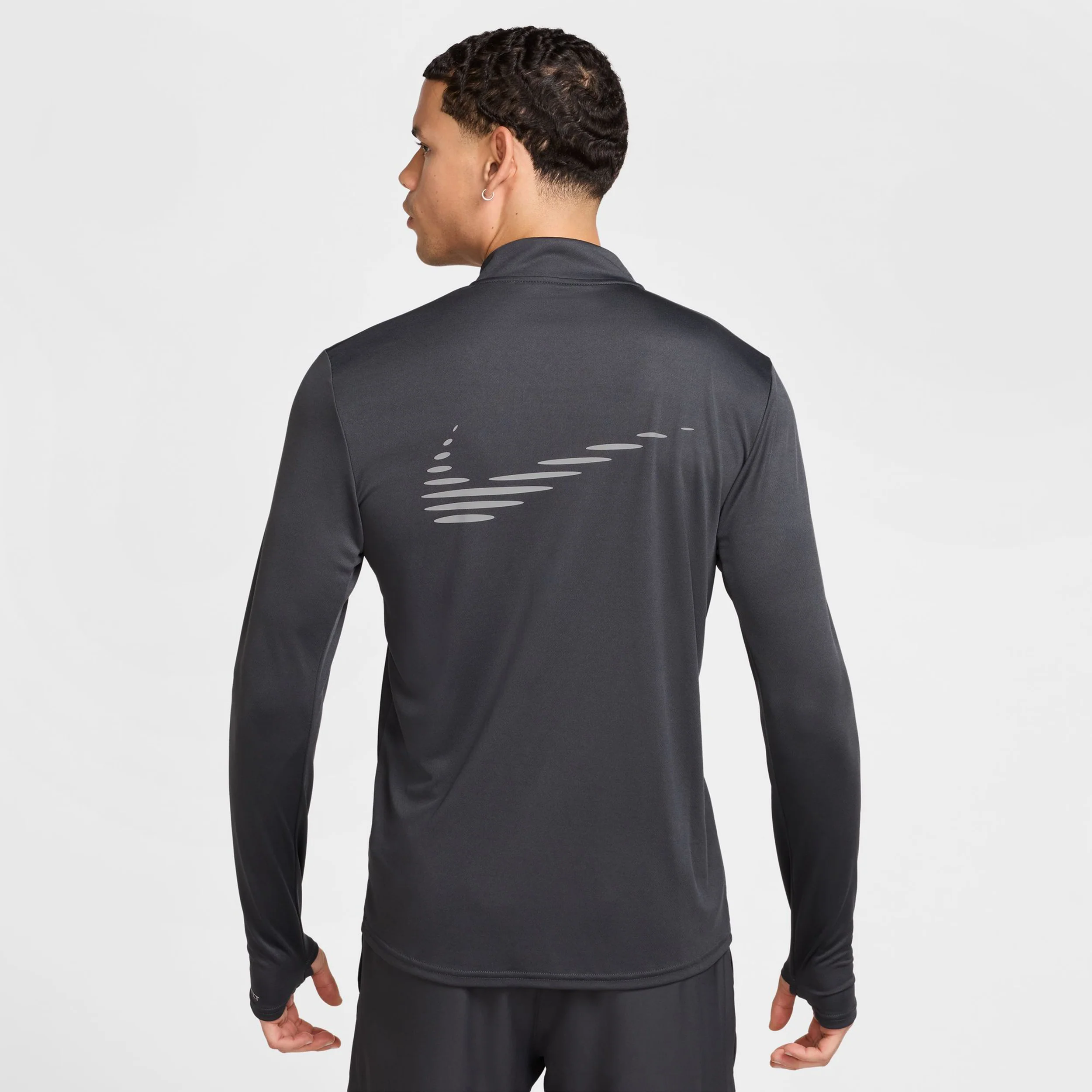 Pacer Flash Half-Zip Laufshirt Herren-Dunkelgrau - Image 7