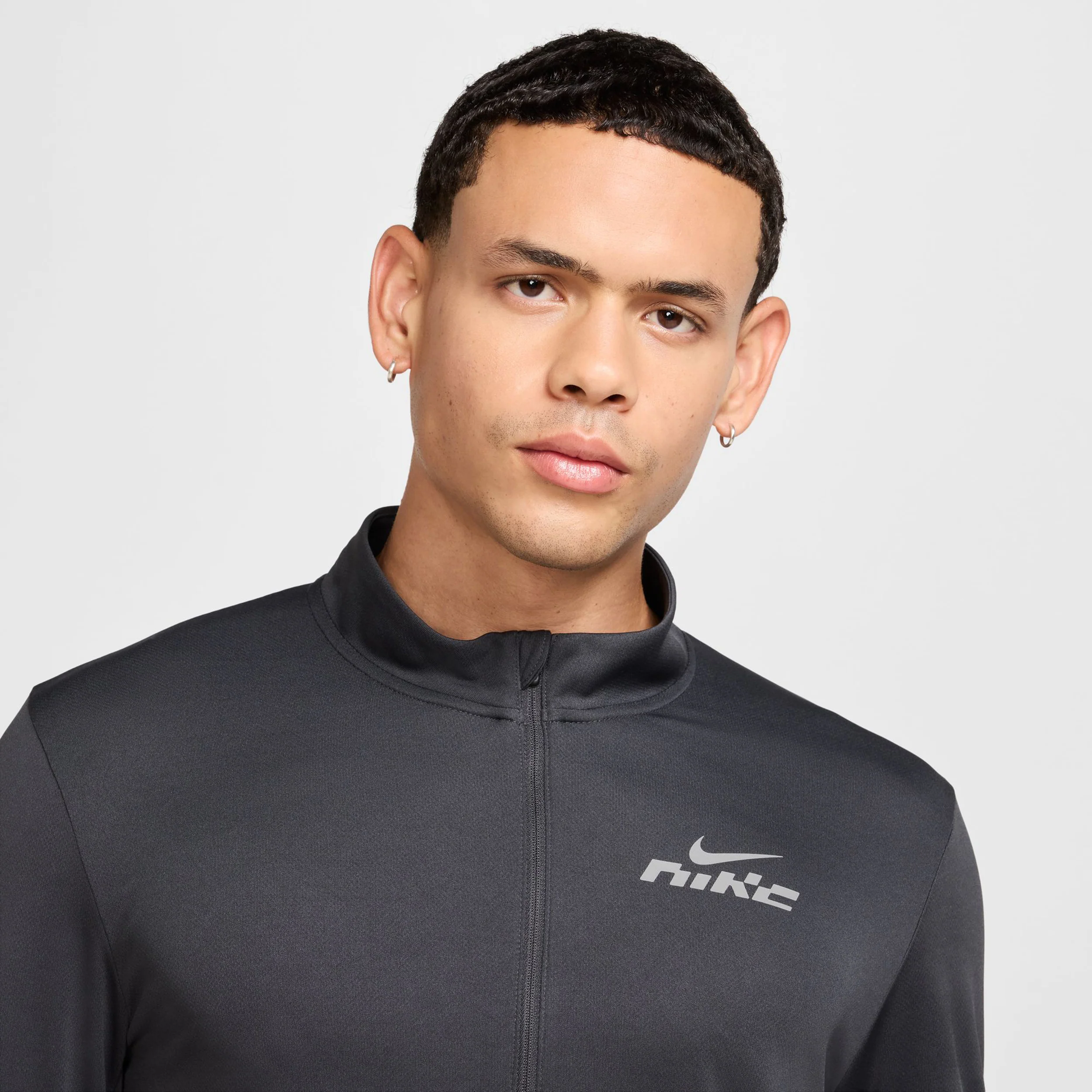 Pacer Flash Half-Zip Laufshirt Herren-Dunkelgrau - Image 8