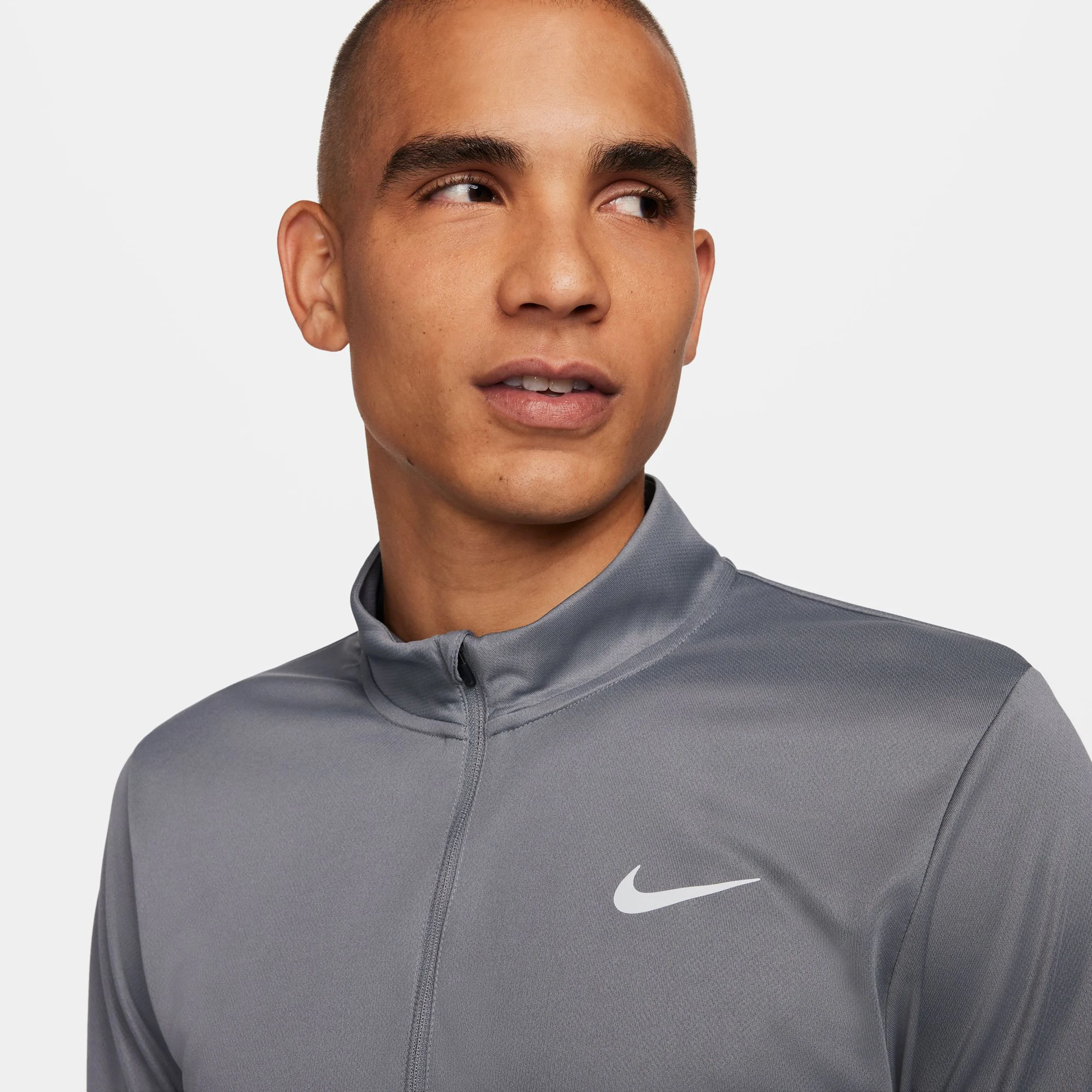 Pacer Half-Zip Laufshirt Herren - grau - Image 6