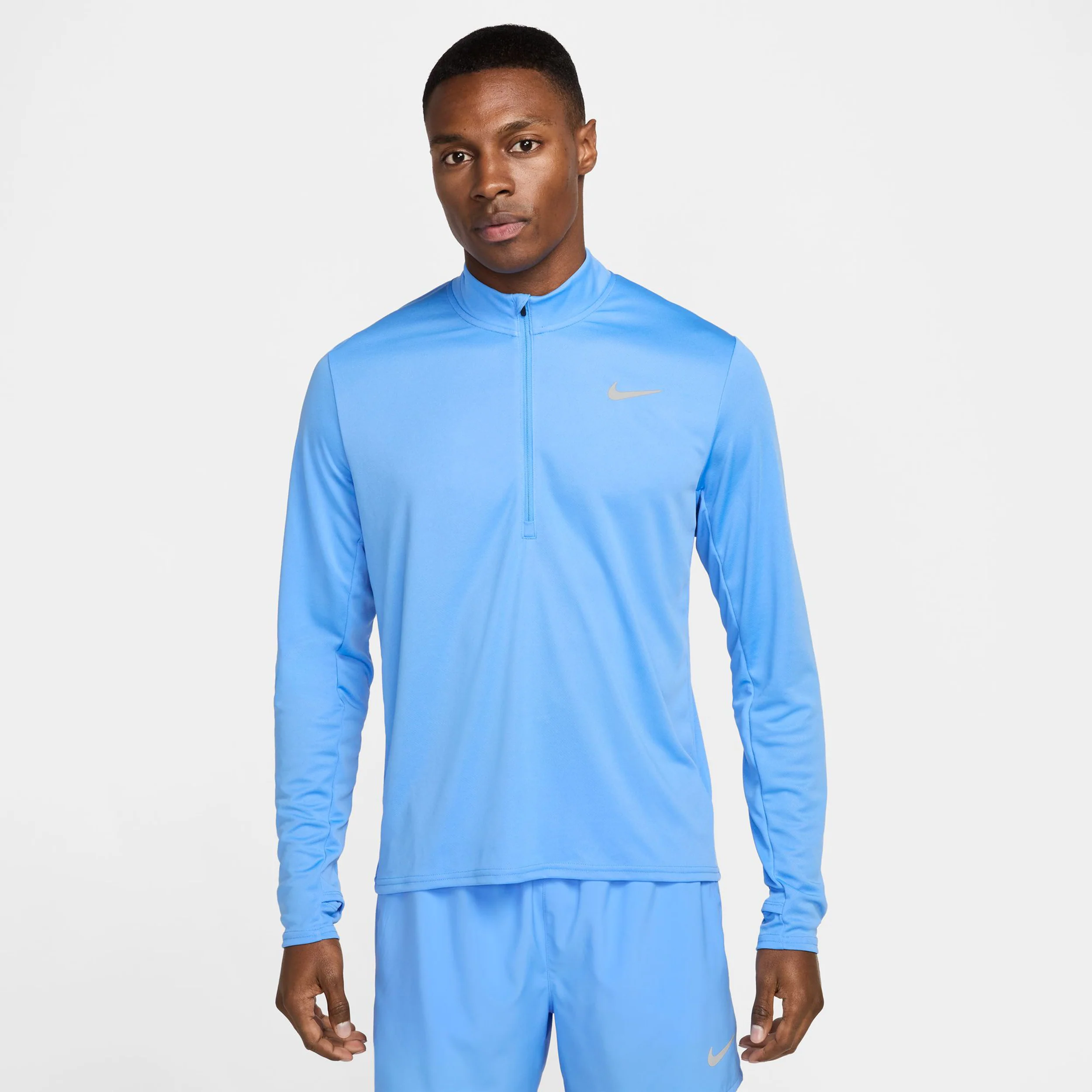 Pacer Half-Zip Laufshirt Herren - hellblau - Image 4