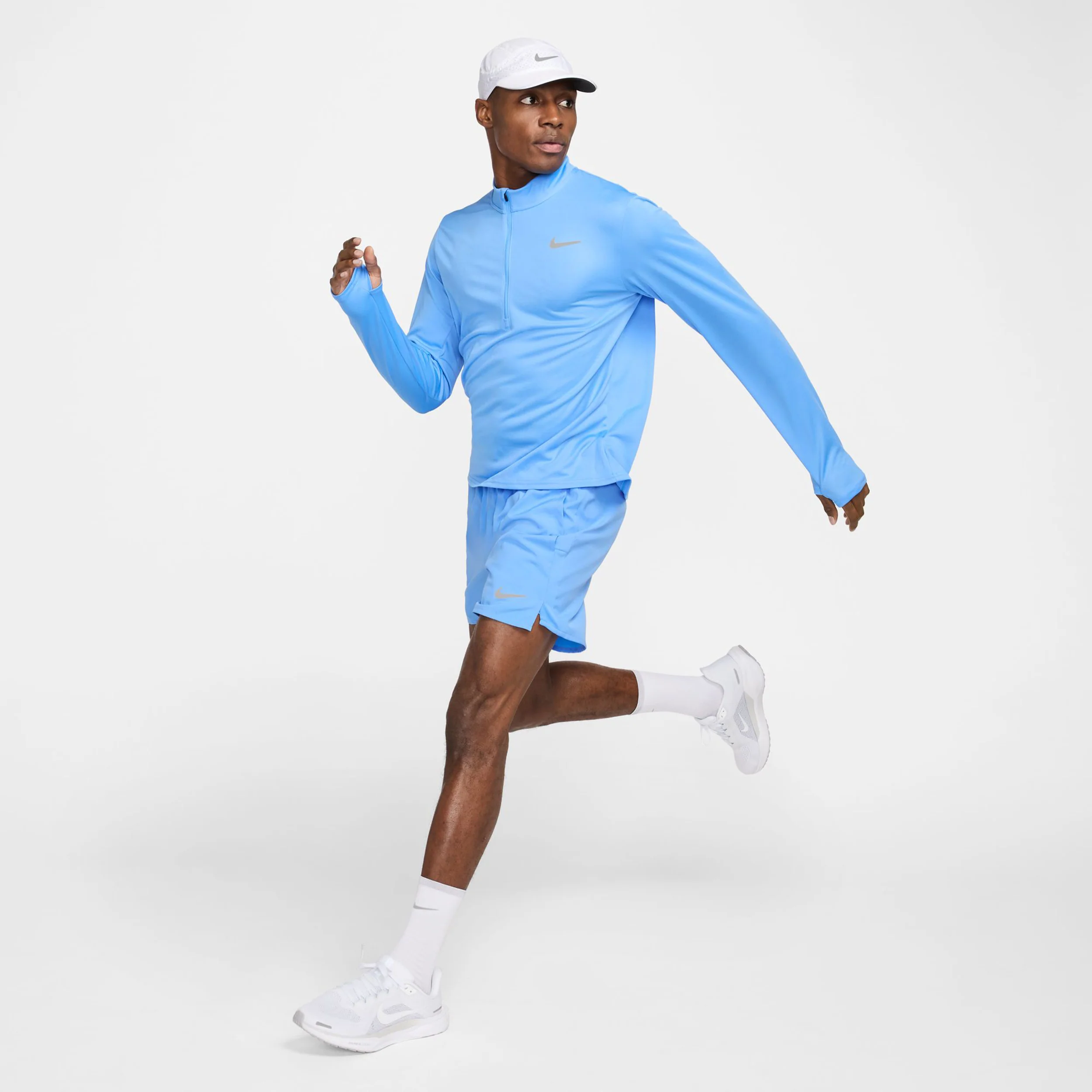 Pacer Half-Zip Laufshirt Herren - hellblau - Image 8