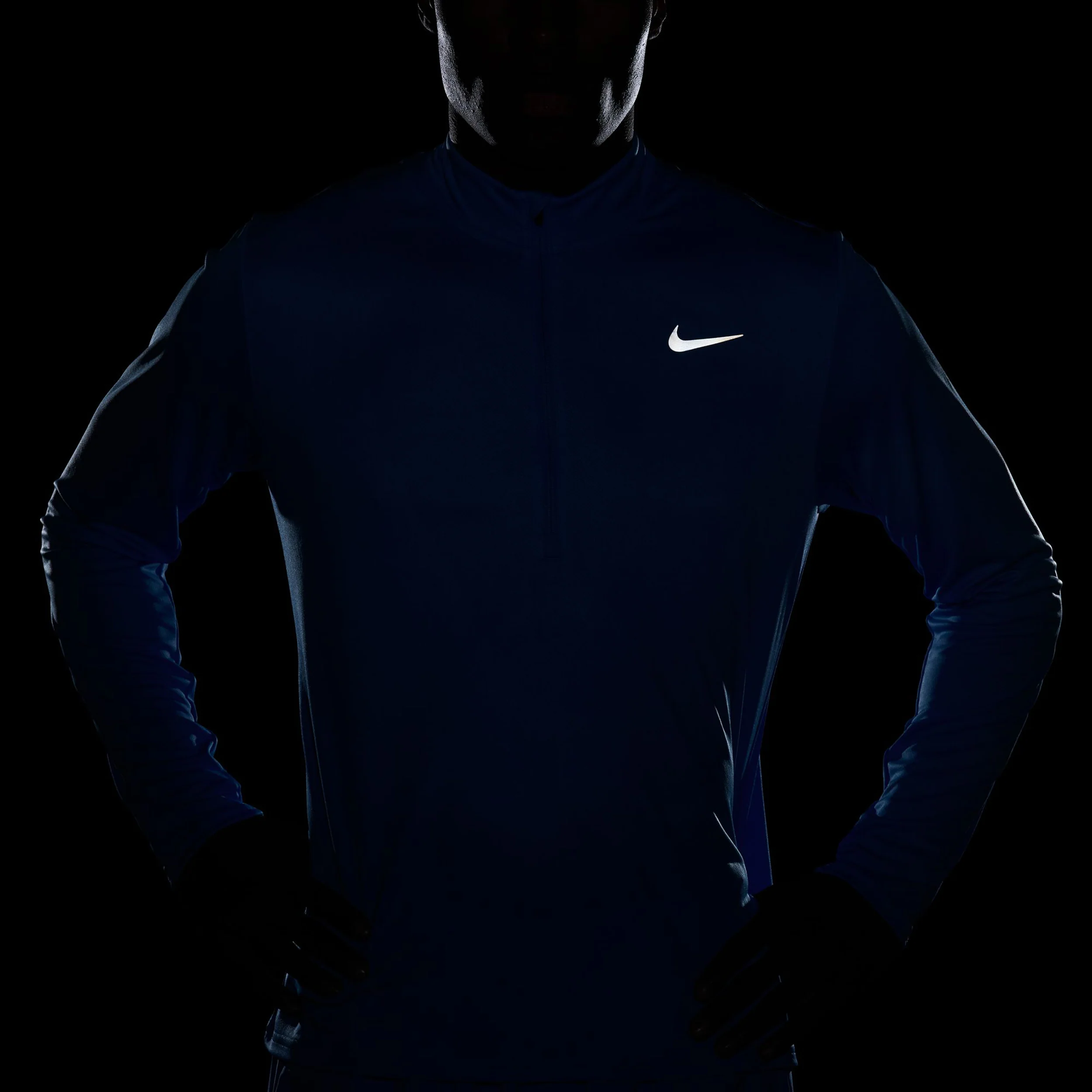 Pacer Half-Zip Laufshirt Herren - hellblau - Image 9
