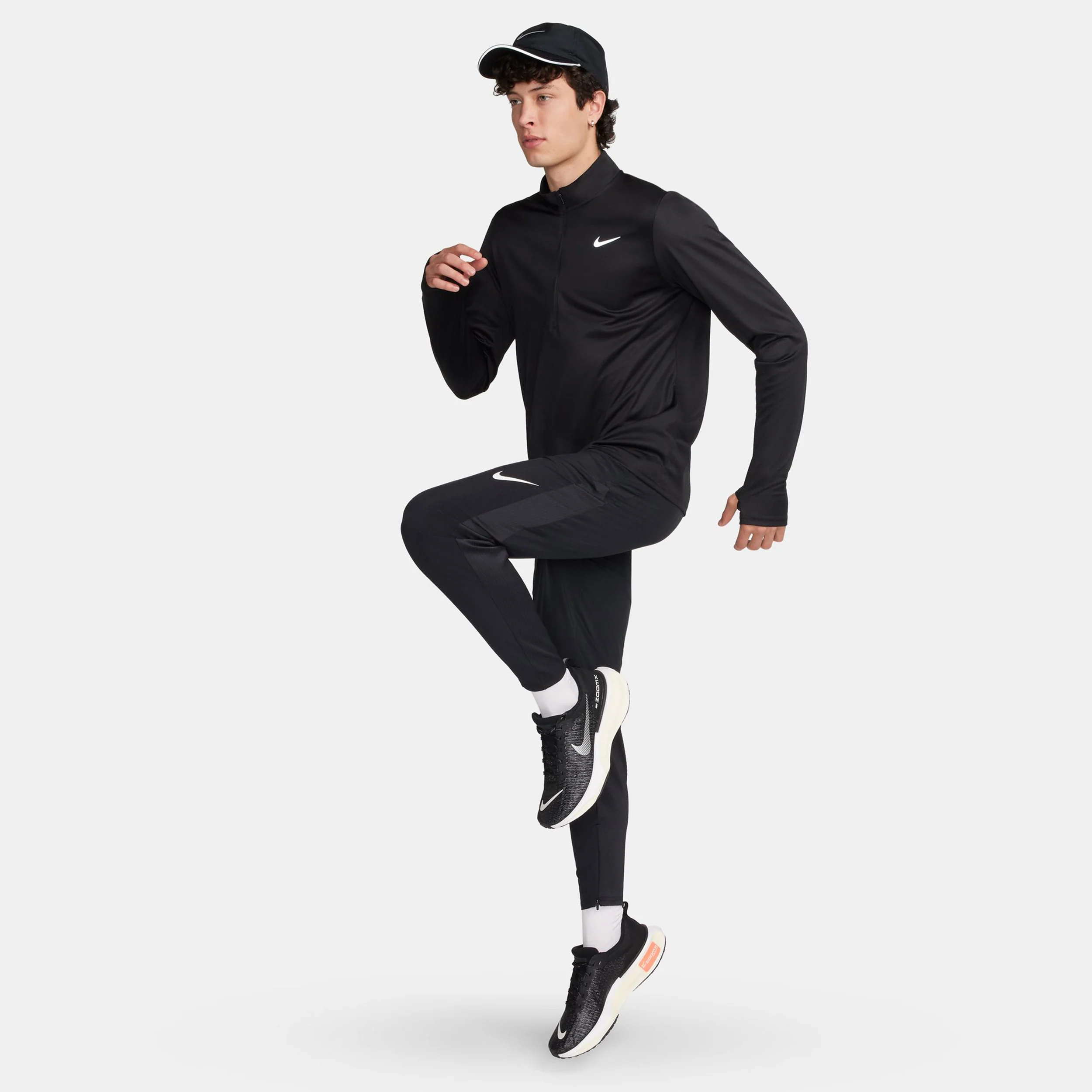 Pacer Half-Zip Laufshirt Herren - schwarz - Image 8
