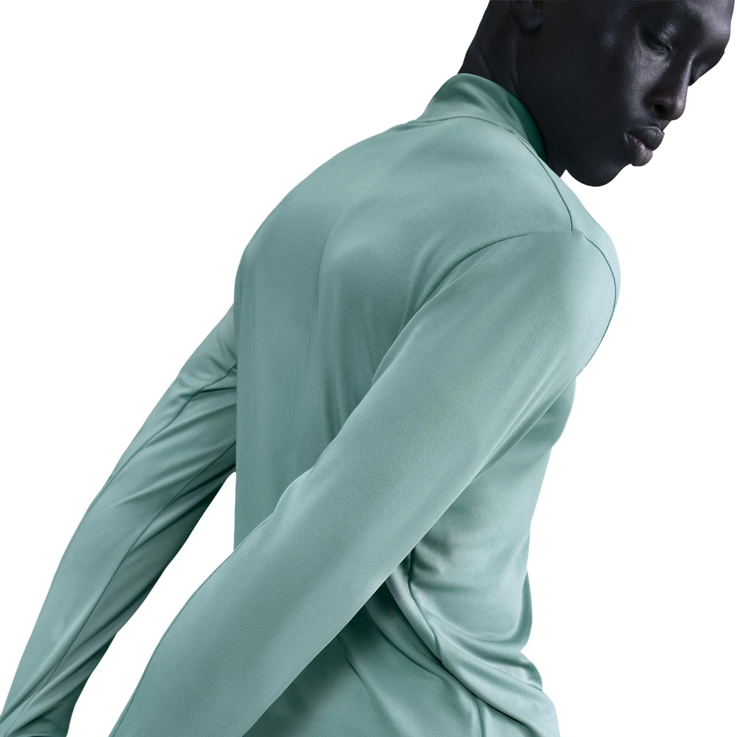 Pacer Half-Zip Laufshirt Herren - türkis, silber - Image 4