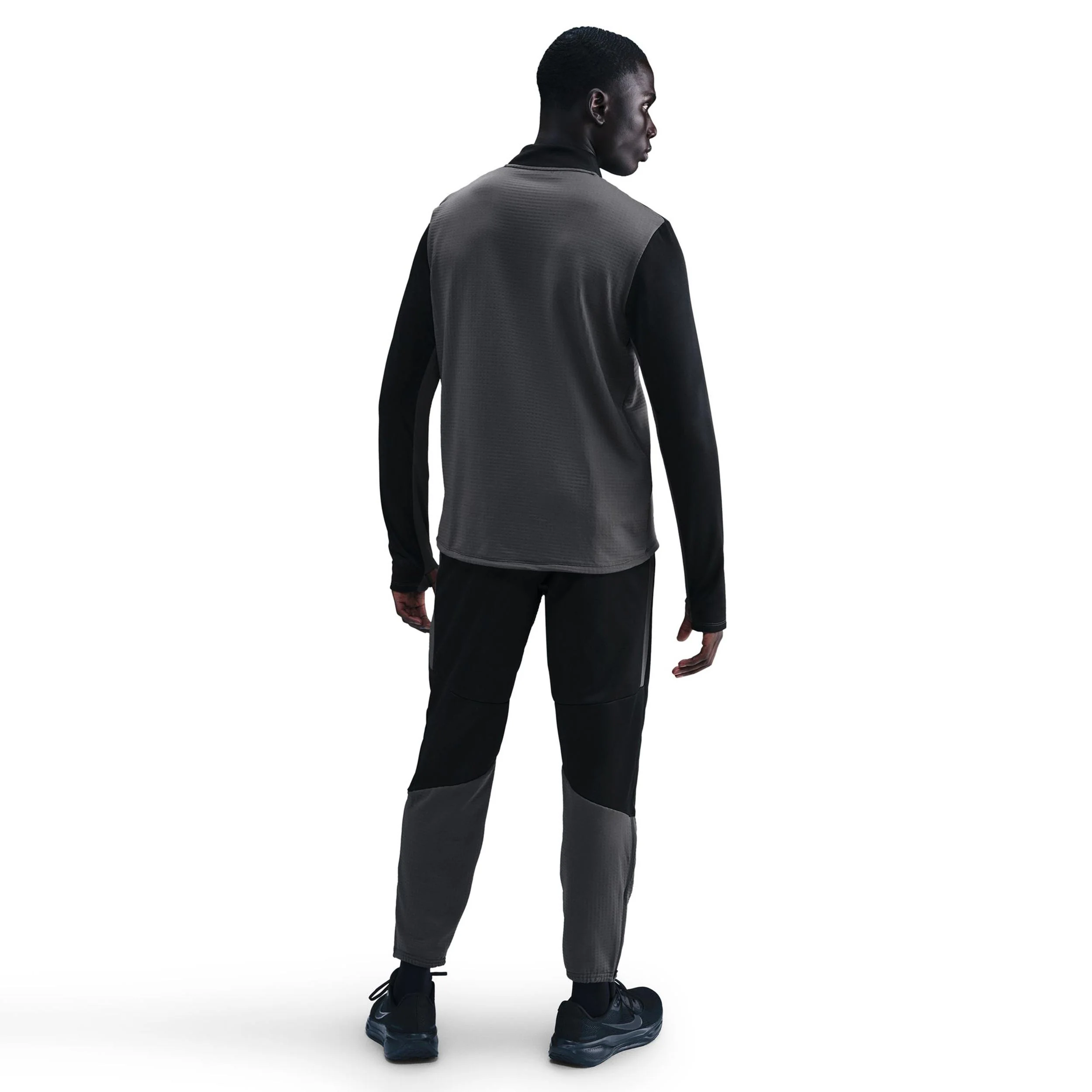 Pacer Winterized Half-Zip Laufshirt Herren - anthrazit, schwarz - Image 3
