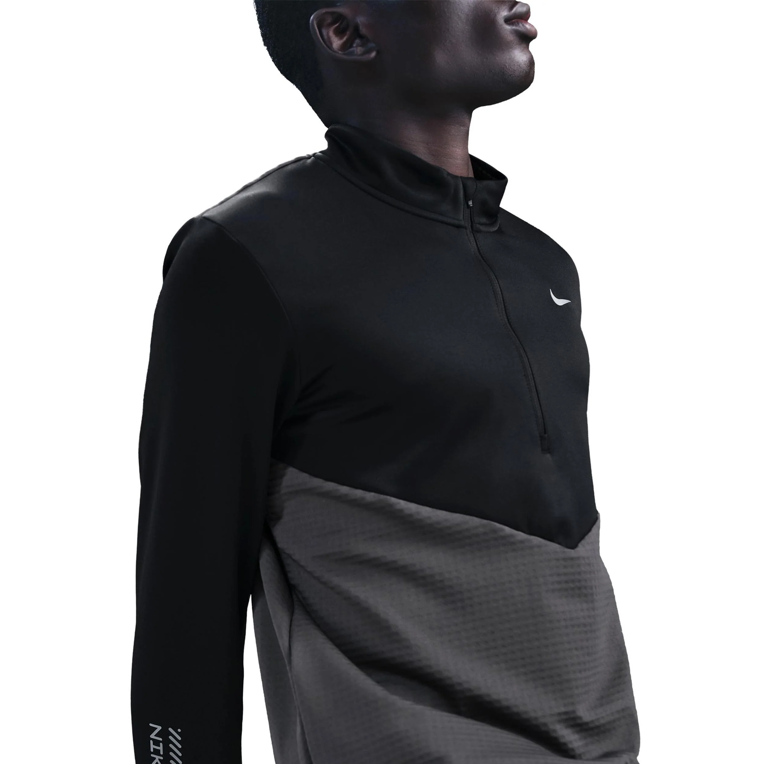 Pacer Winterized Half-Zip Laufshirt Herren - anthrazit, schwarz - Image 6