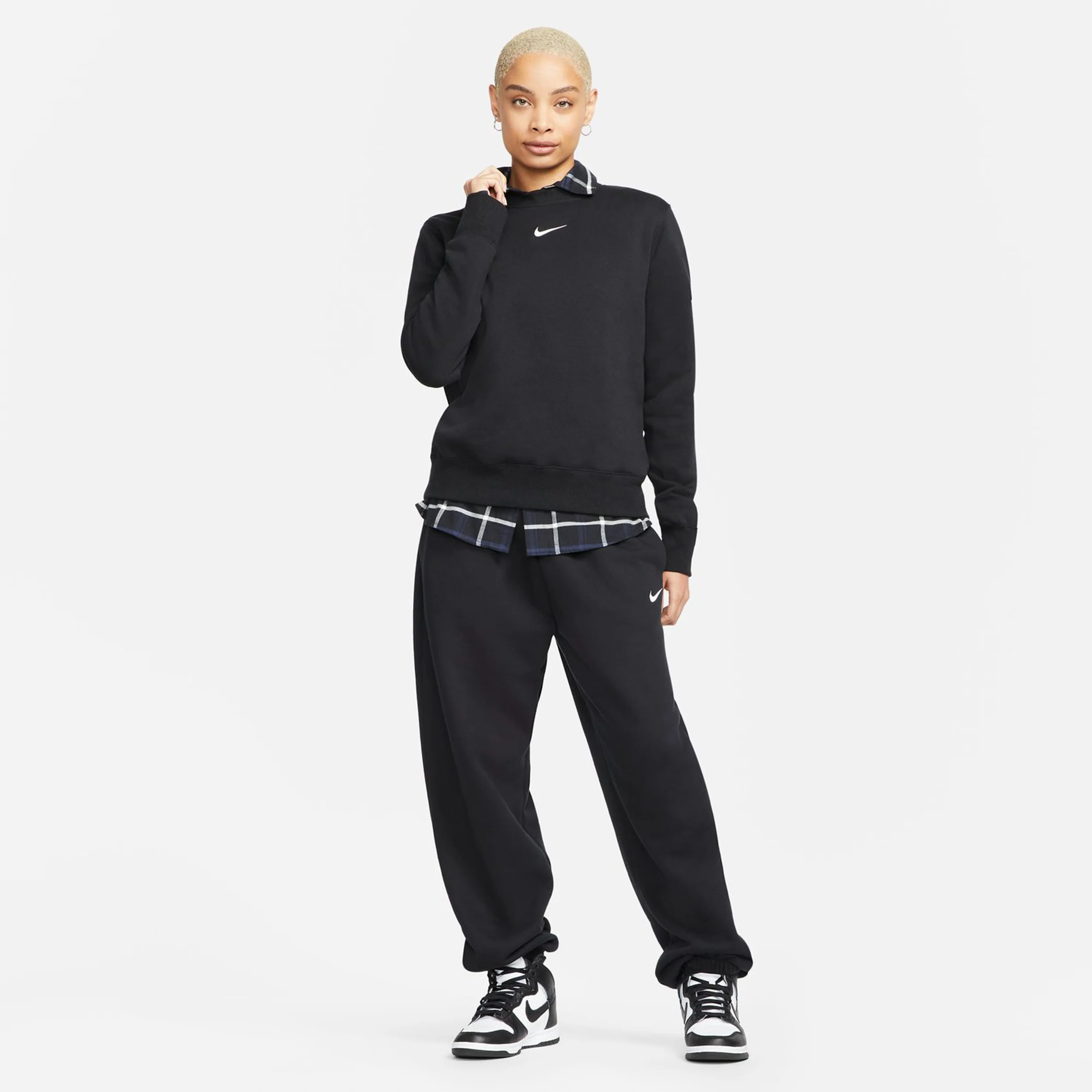 PHNX Fleece STD Crew Sweatshirt Damen-Schwarz - Image 6