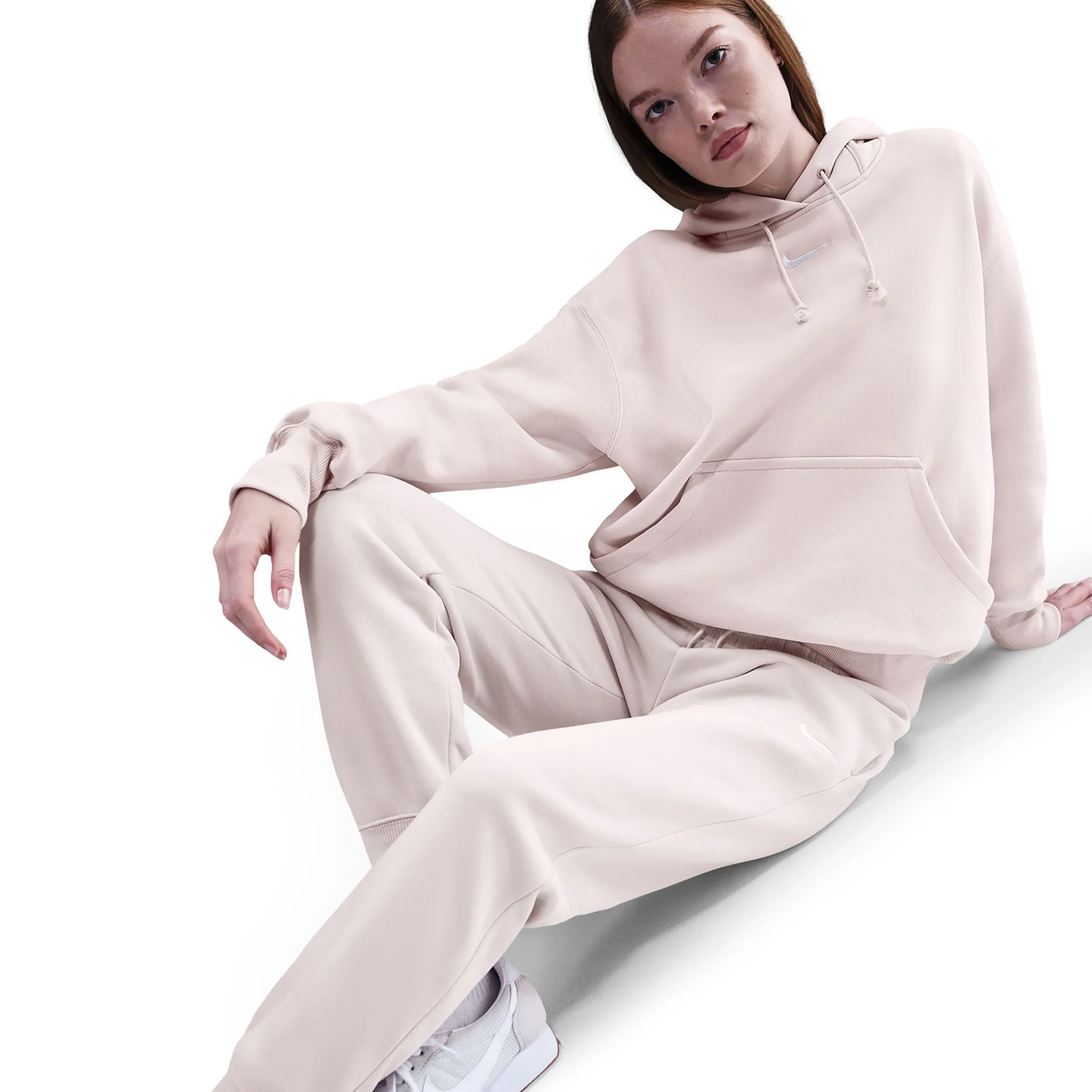 Phoenix Fleece Mid Rise Trainingshose Damen-altrosa - Image 5