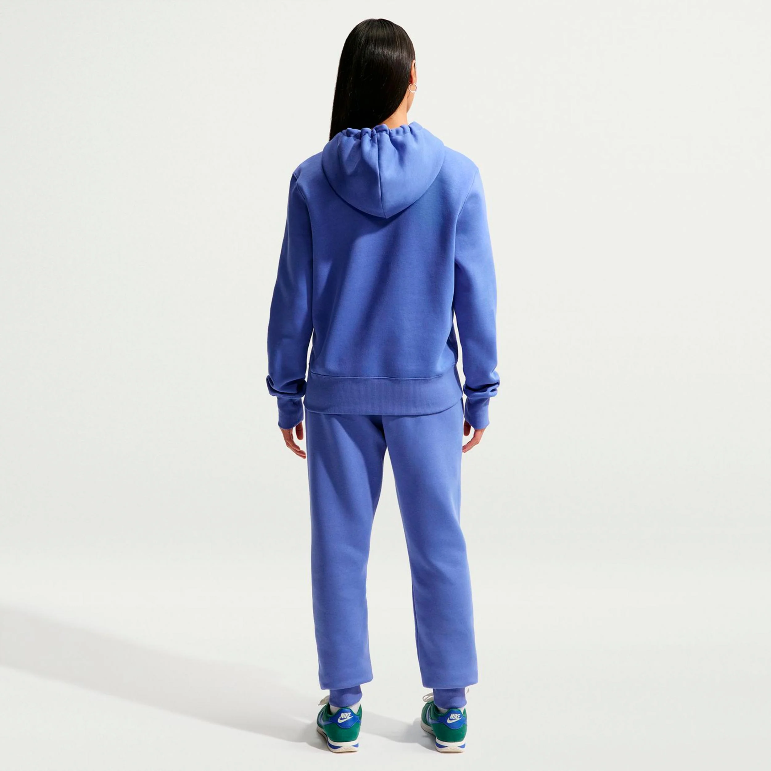 Phoenix Fleece Mid Rise Trainingshose Damen-blau, weiß - Image 3
