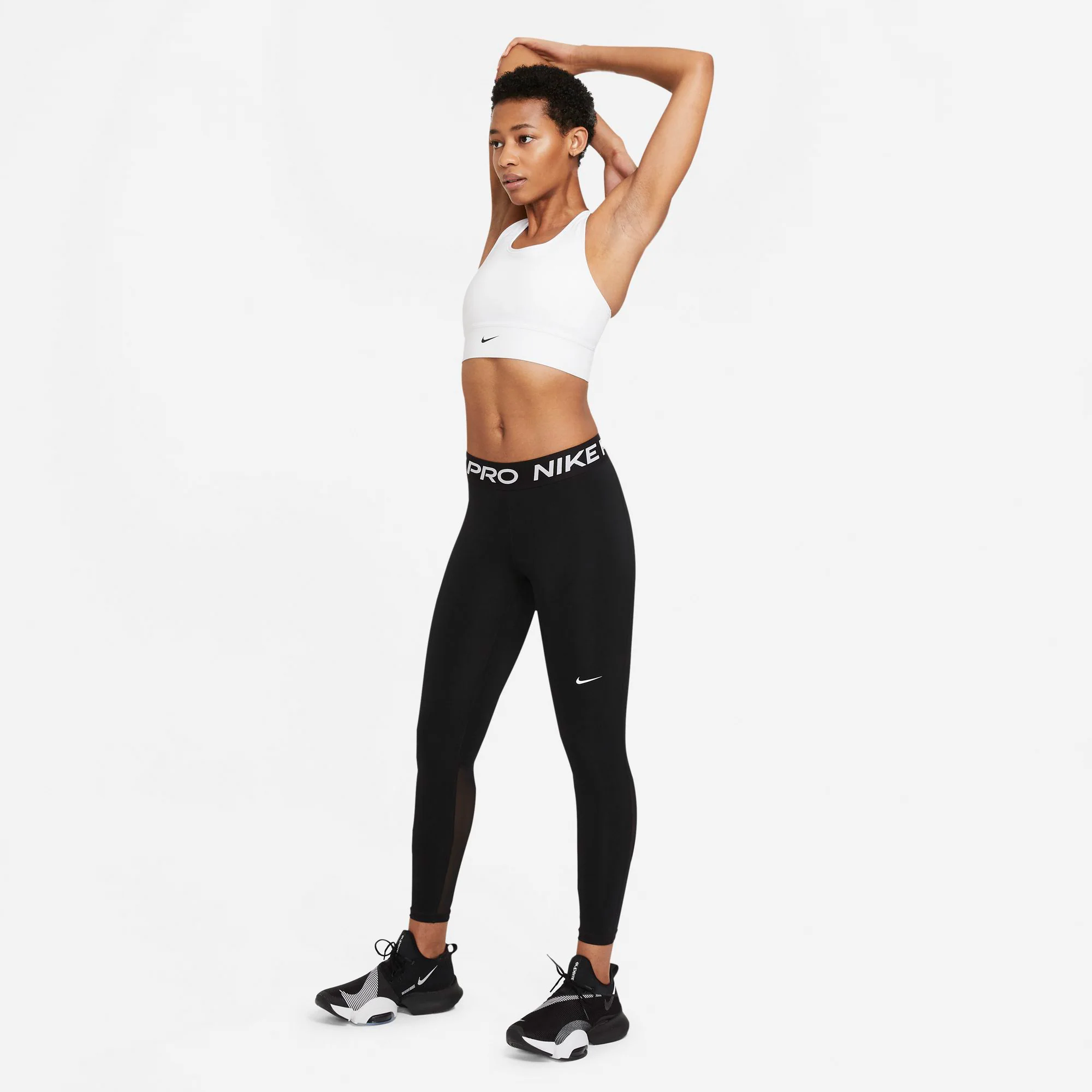 Pro 365 Tight Damen-Schwarz,Weiß - Image 8