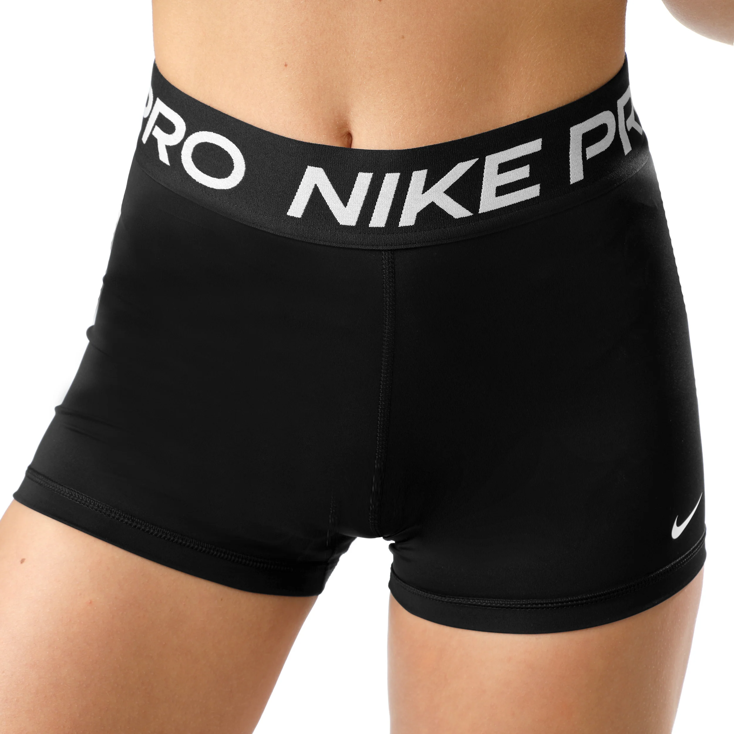 Pro 3in Ballshorts Damen-Schwarz,Weiß - Image 5