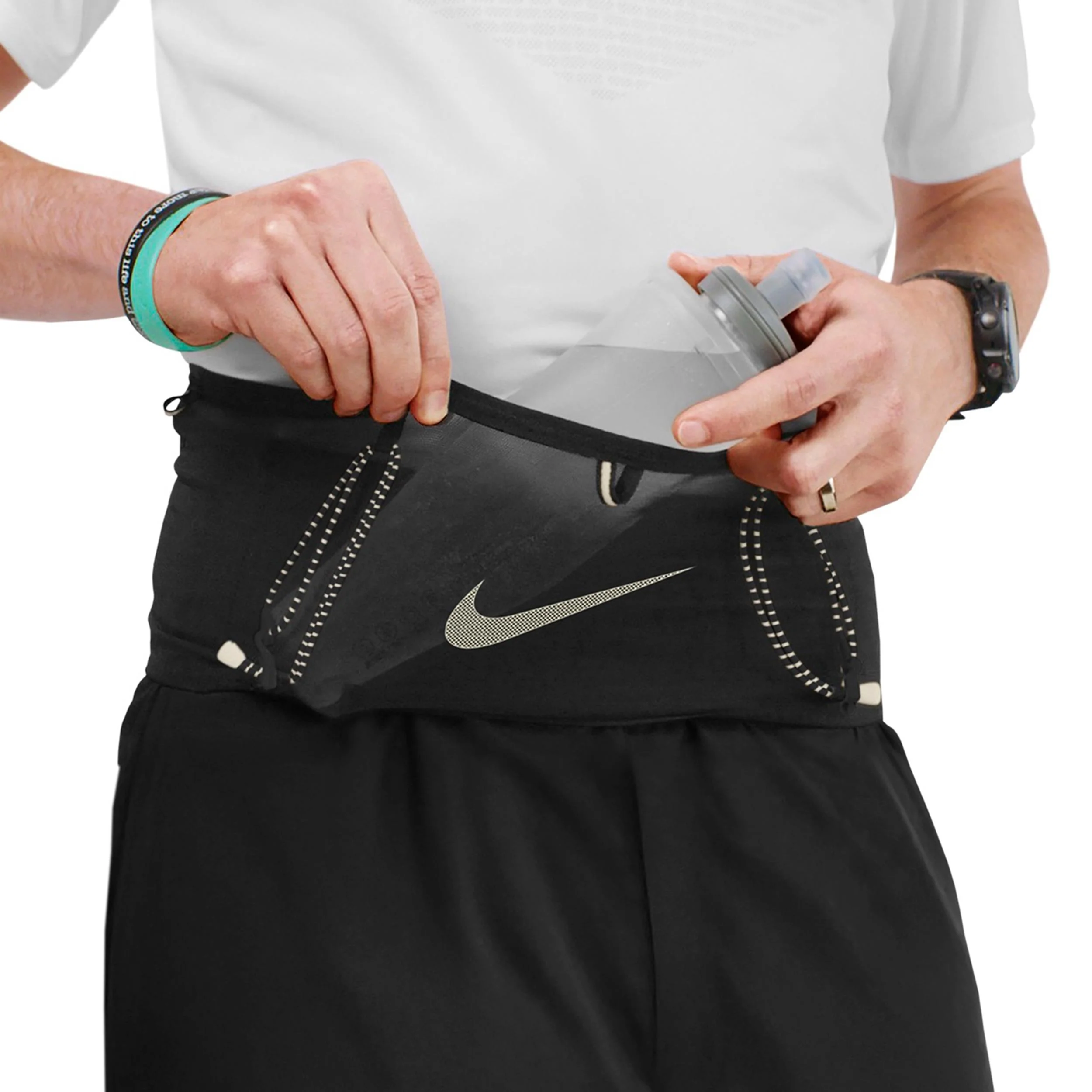 Run Belt Laufgürtel - schwarz, weiß - Image 5