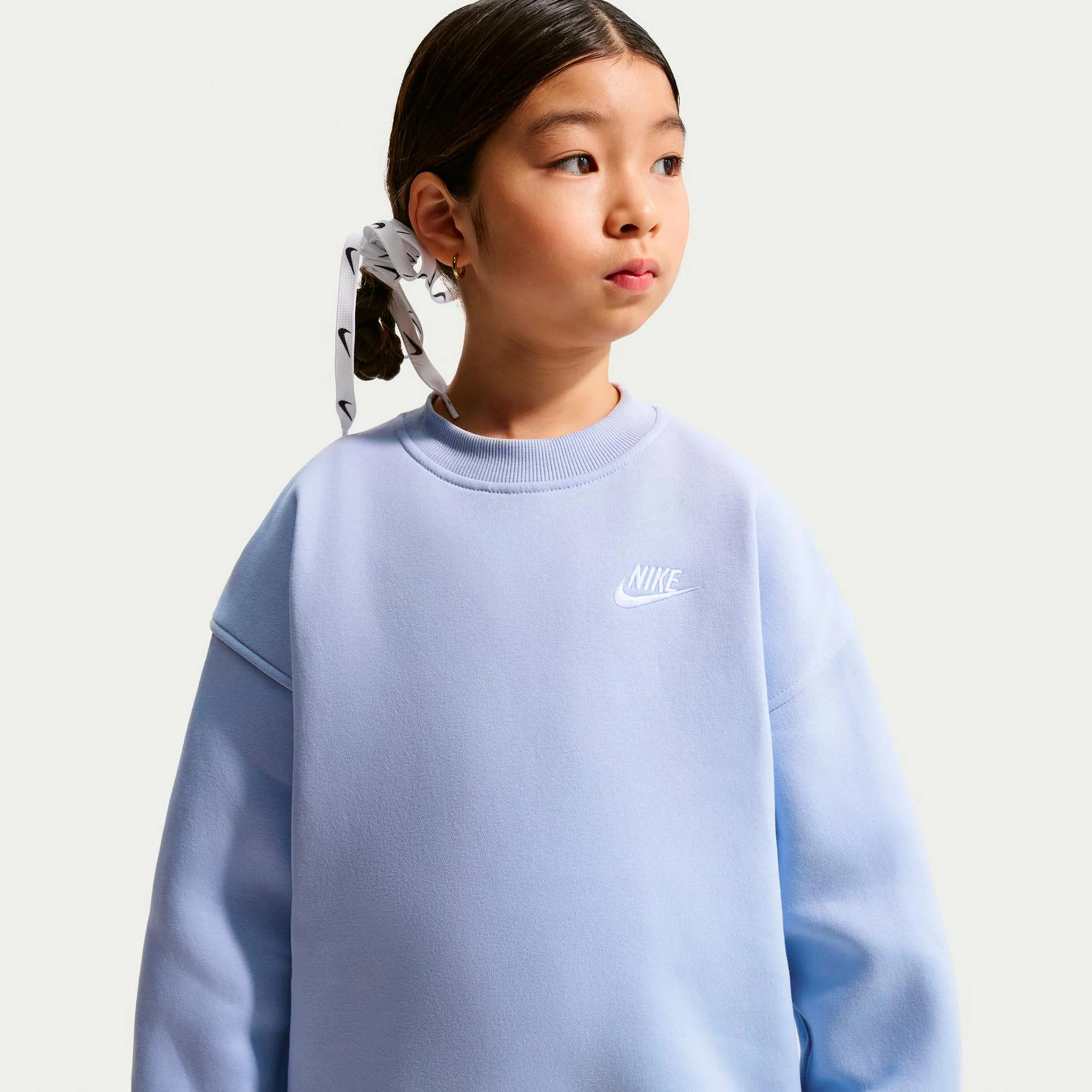 Sportswear Club Fleece Oversized Crew Sweatshirt Kinder-blaugrau
