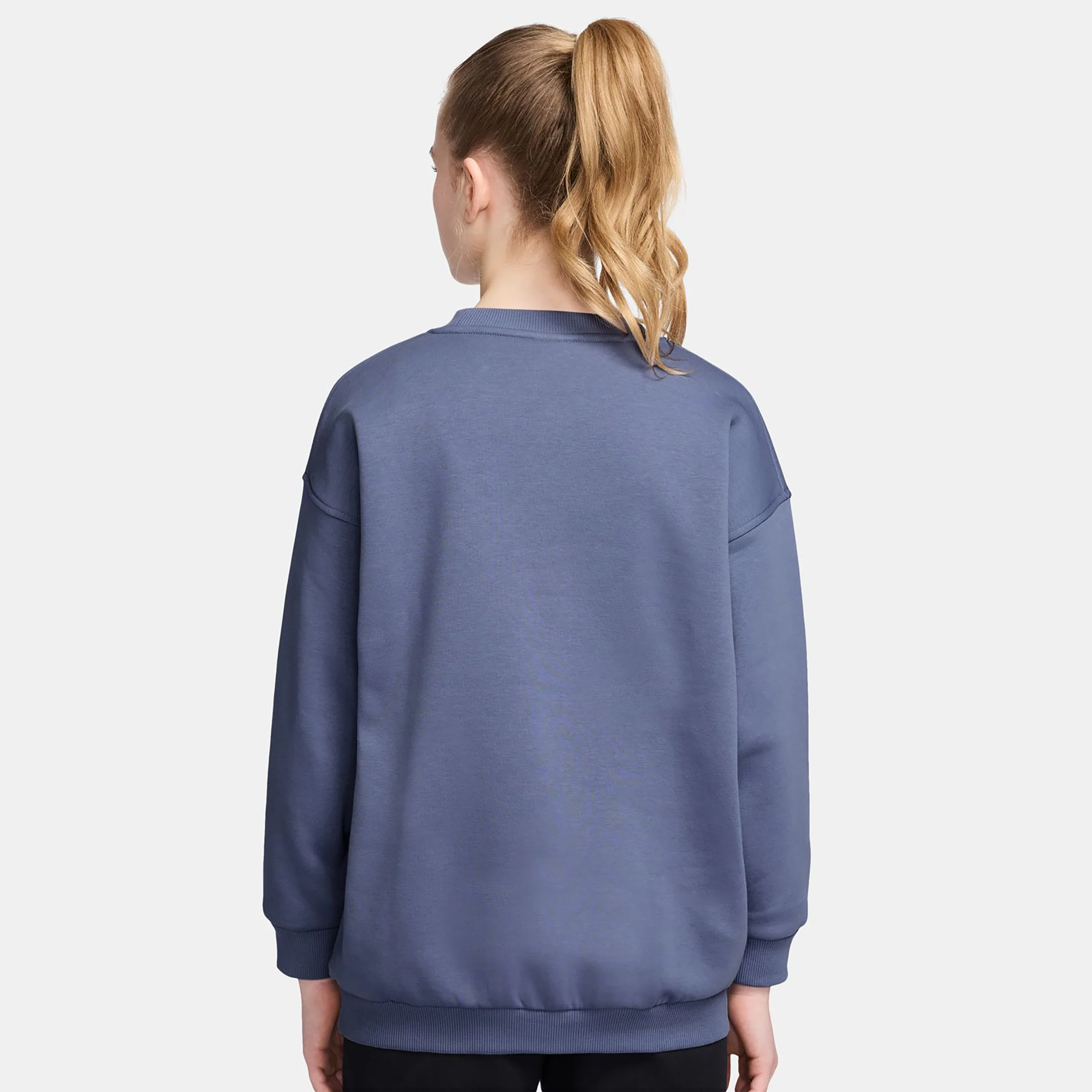 Sportswear Club Fleece Oversized Crew Sweatshirt Mädchen - blaugrau, weiß - Image 2