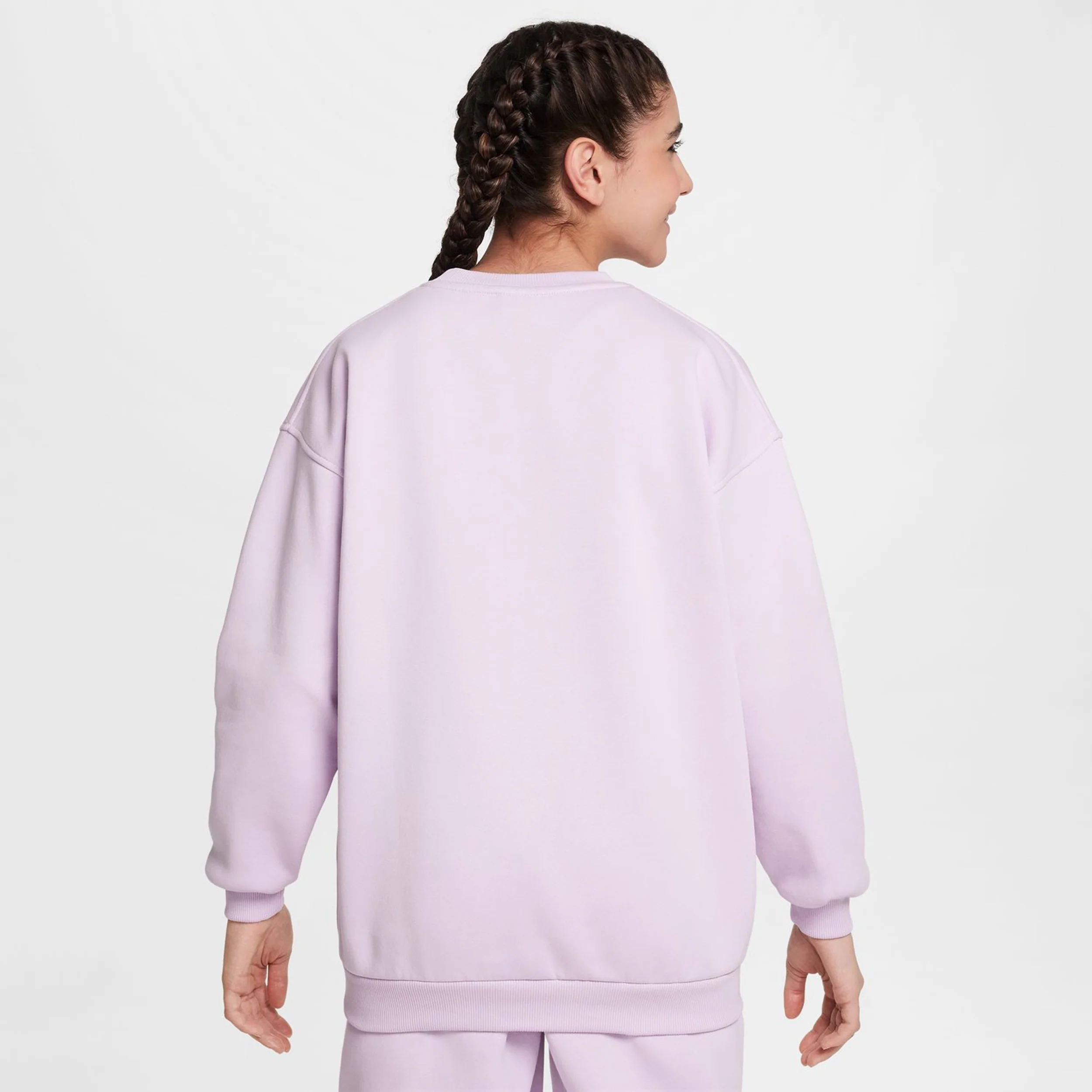 Sportswear Club Fleece Oversized Crew Sweatshirt MĂ€dchen-Flieder - Image 2