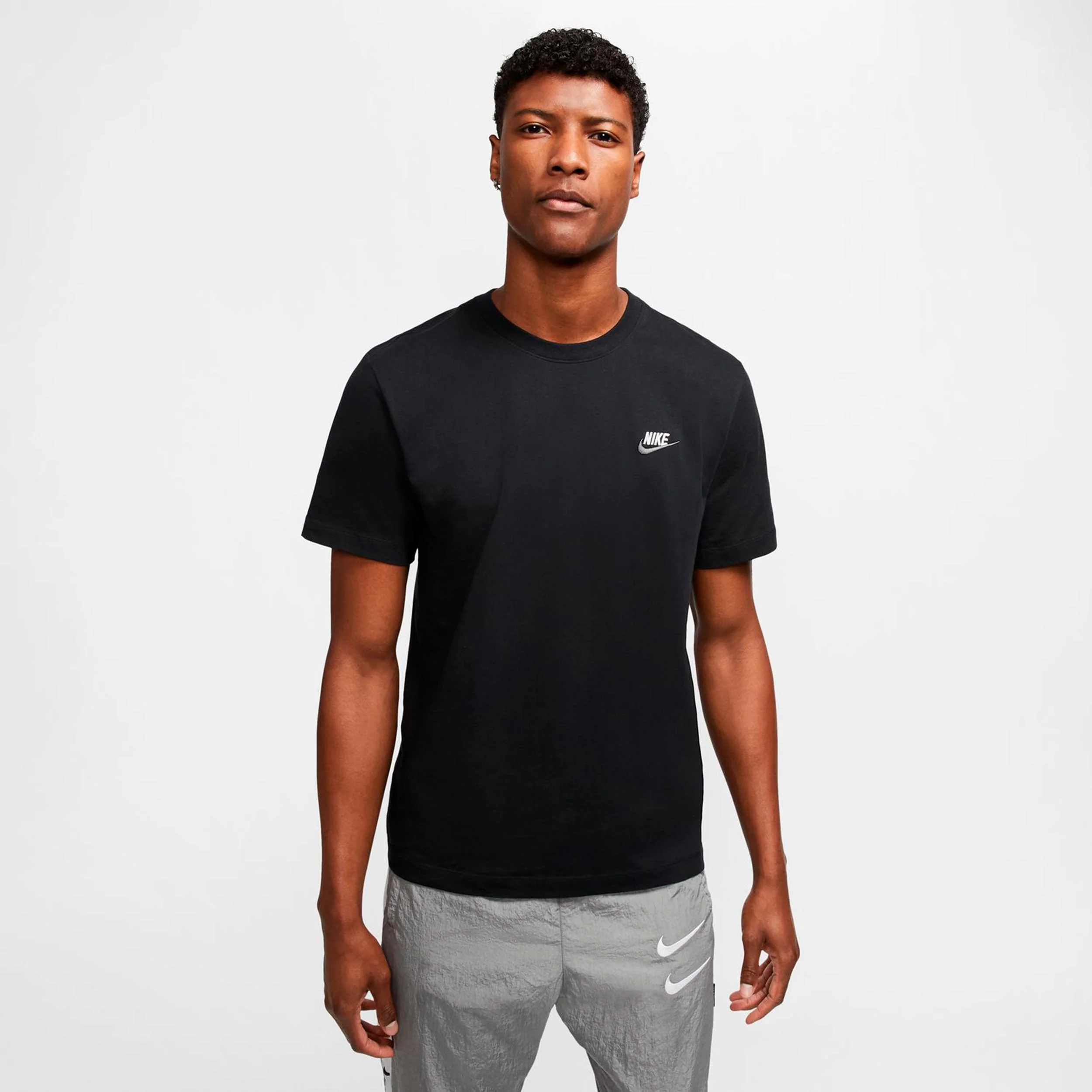 Sportswear Club T-Shirt Herren - schwarz, dunkelgrau - Image 3