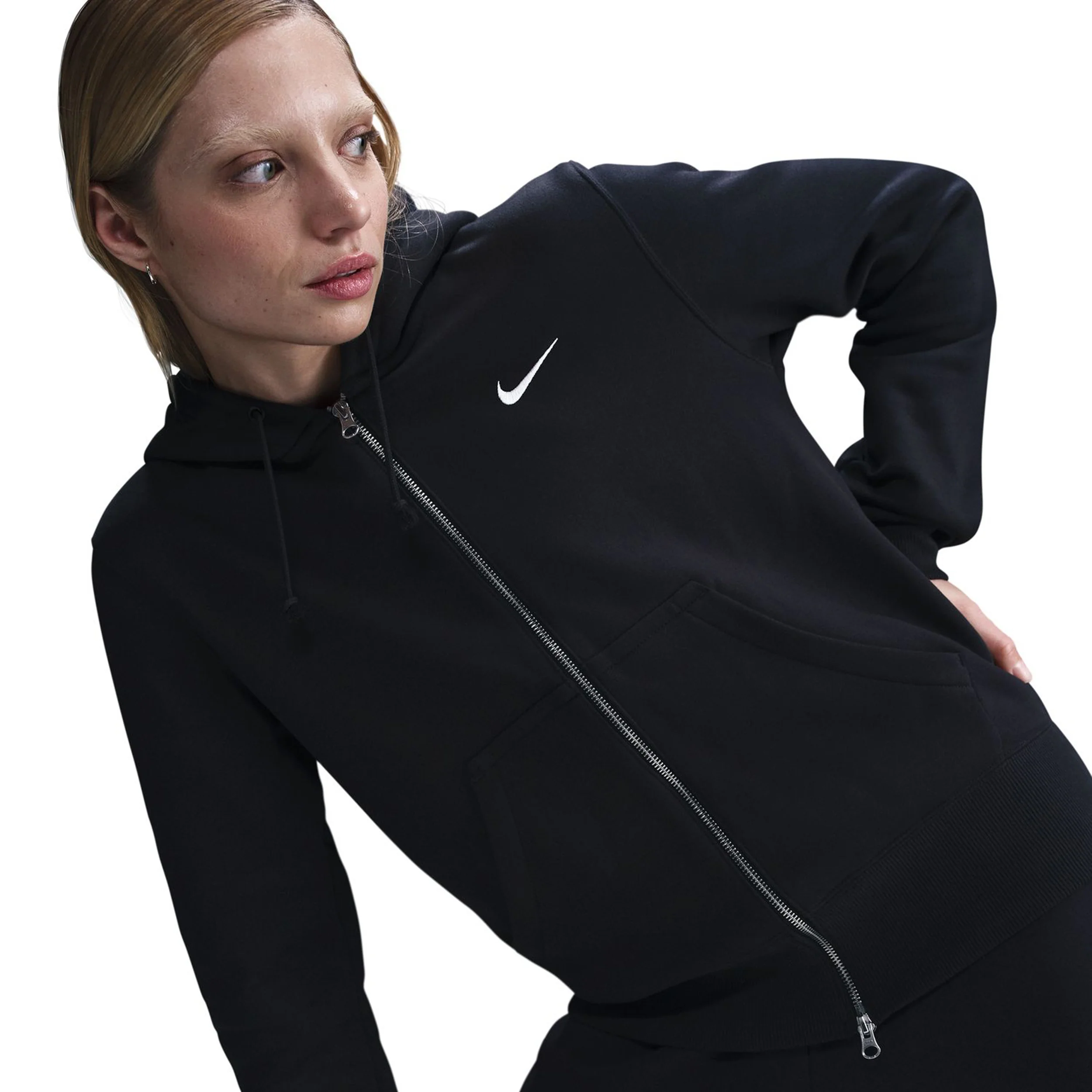 Sportswear Phoenix Fleece Full-Zip Sweatjacke Damen-Schwarz - Image 3