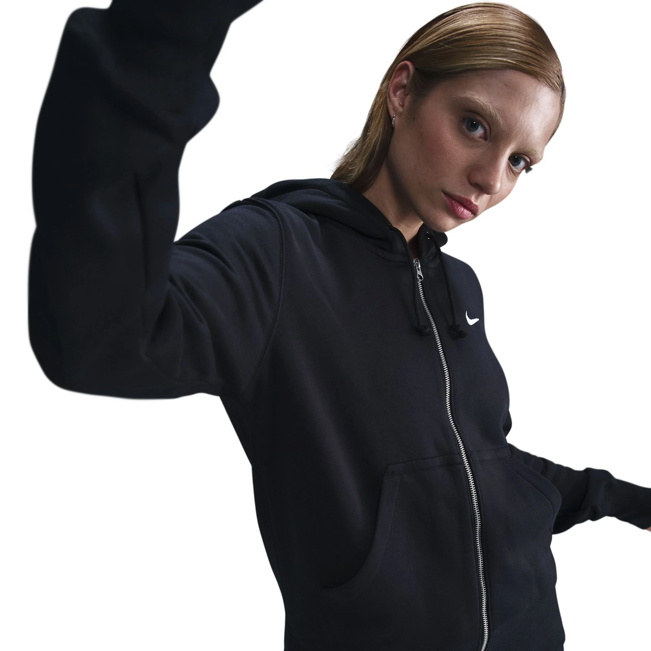Sportswear Phoenix Fleece Full-Zip Sweatjacke Damen-Schwarz - Image 5