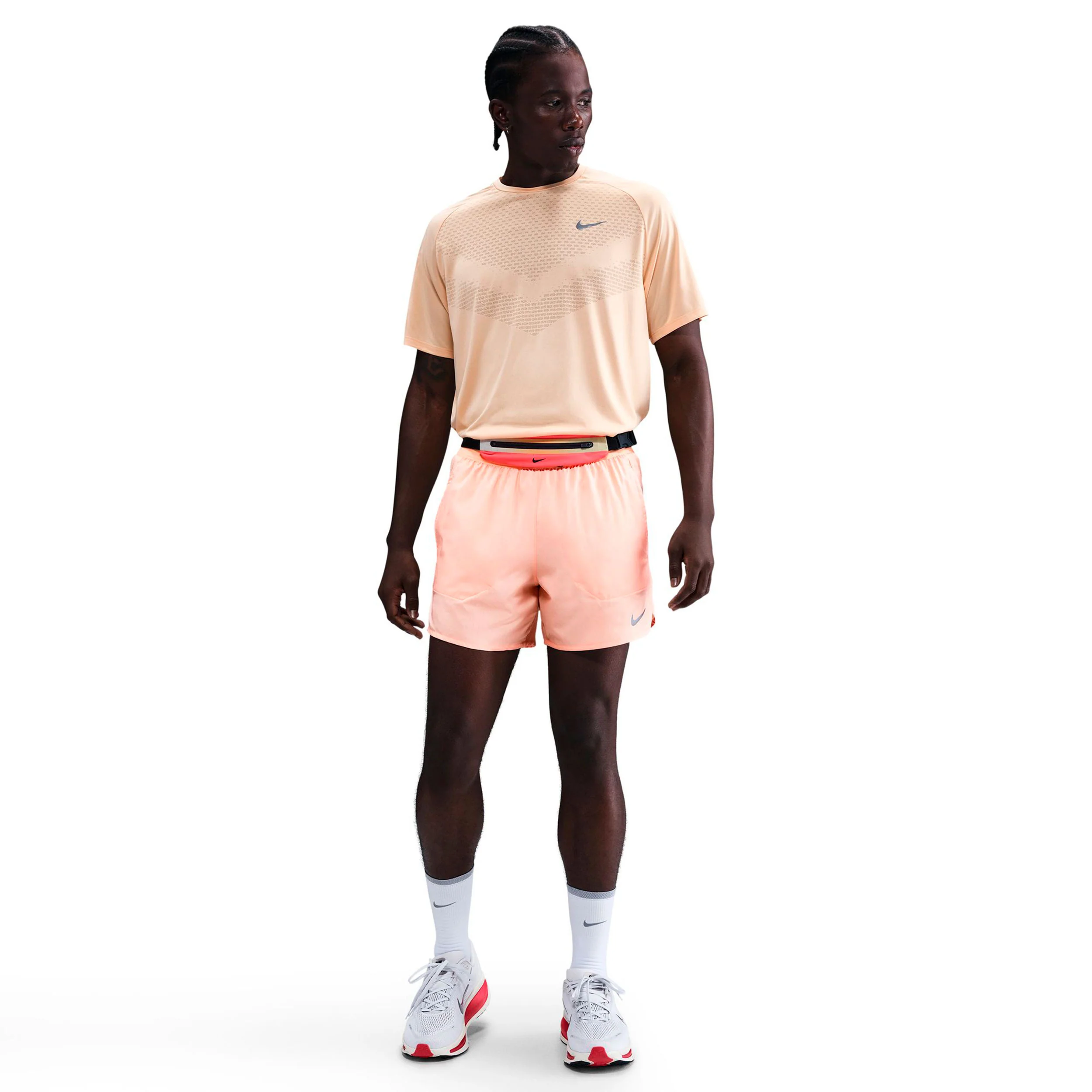 Stride 5in Laufshorts Herren - orange, schwarz - Image 2