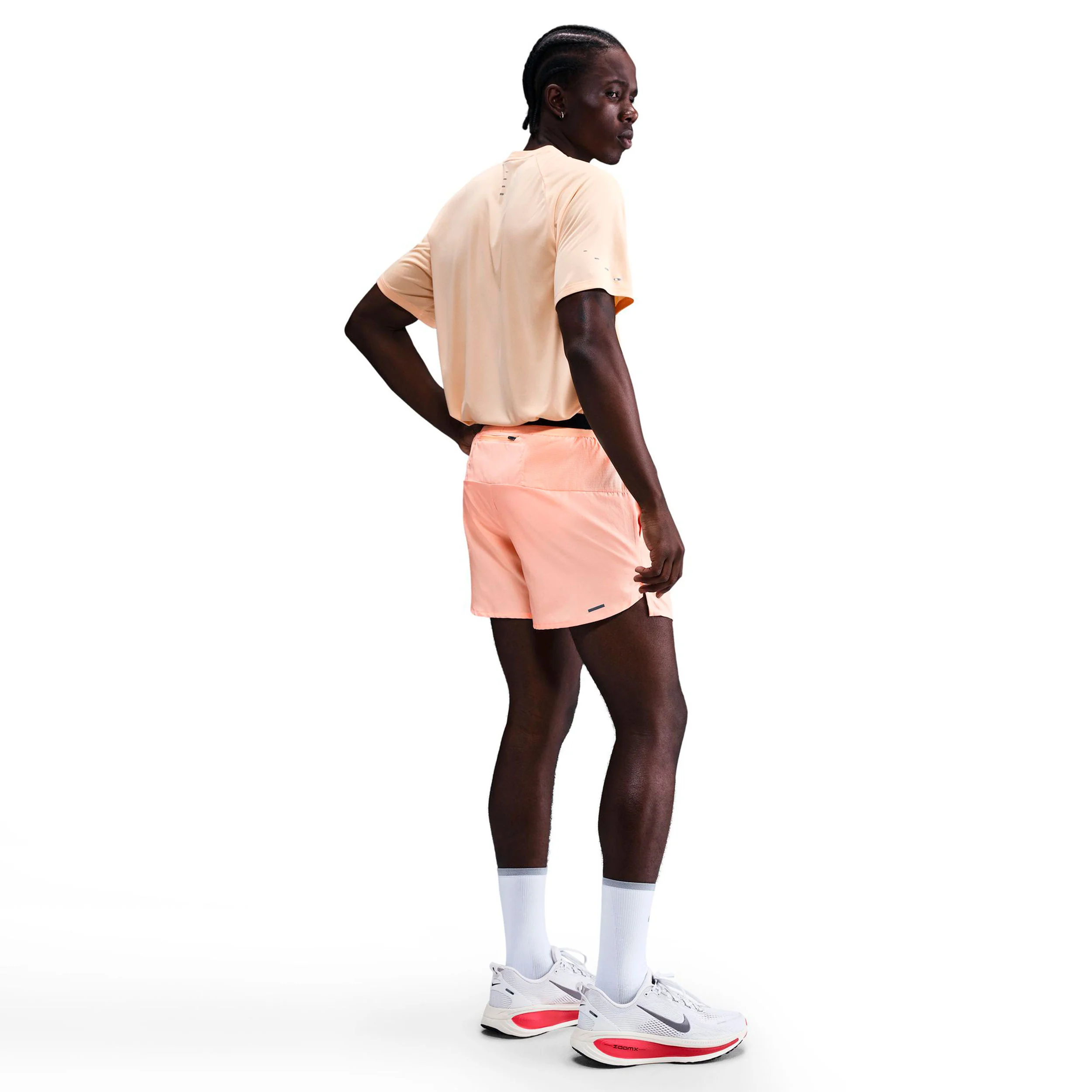 Stride 5in Laufshorts Herren - orange, schwarz - Image 3
