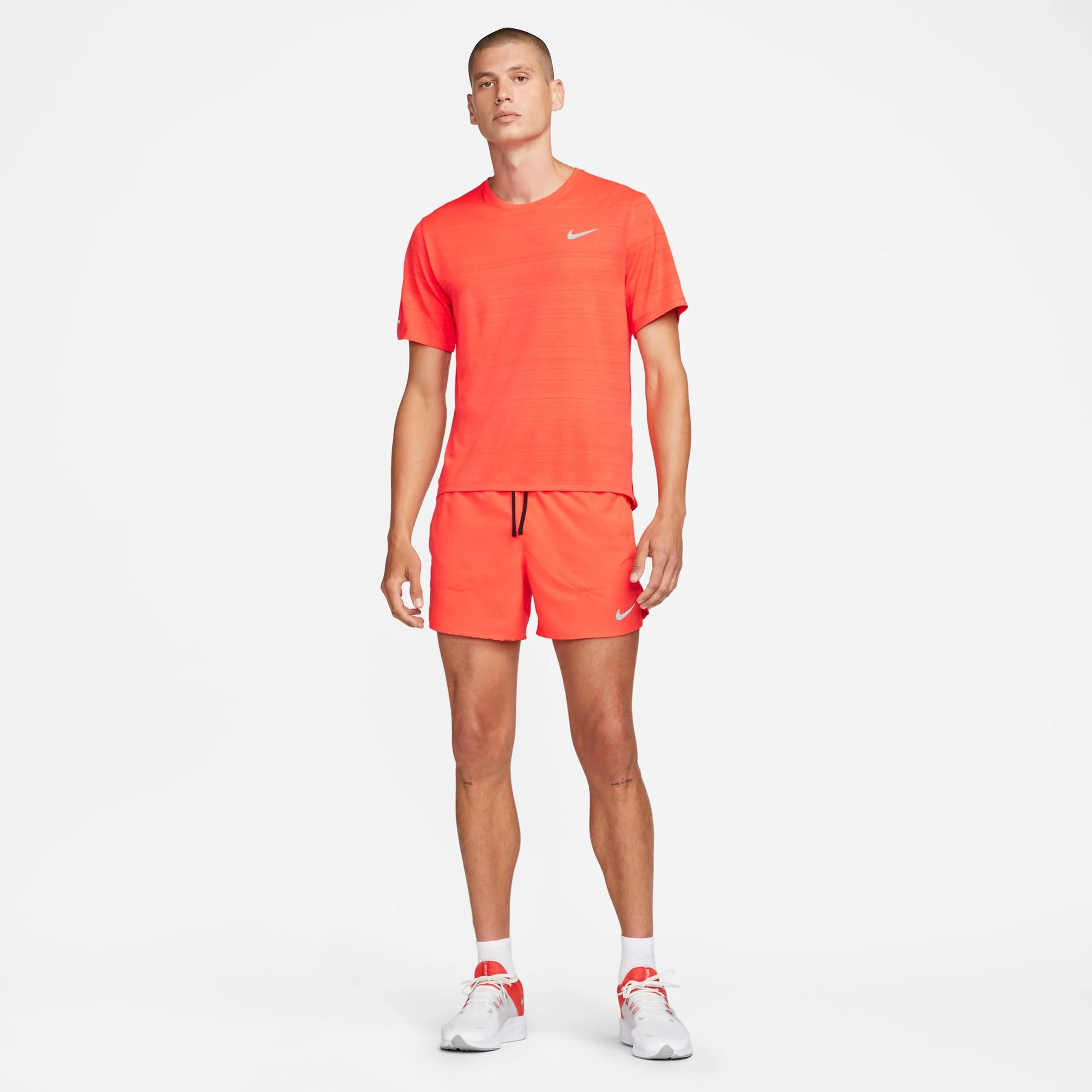 Stride 5in Laufshorts Herren-Rot,Schwarz - Image 4