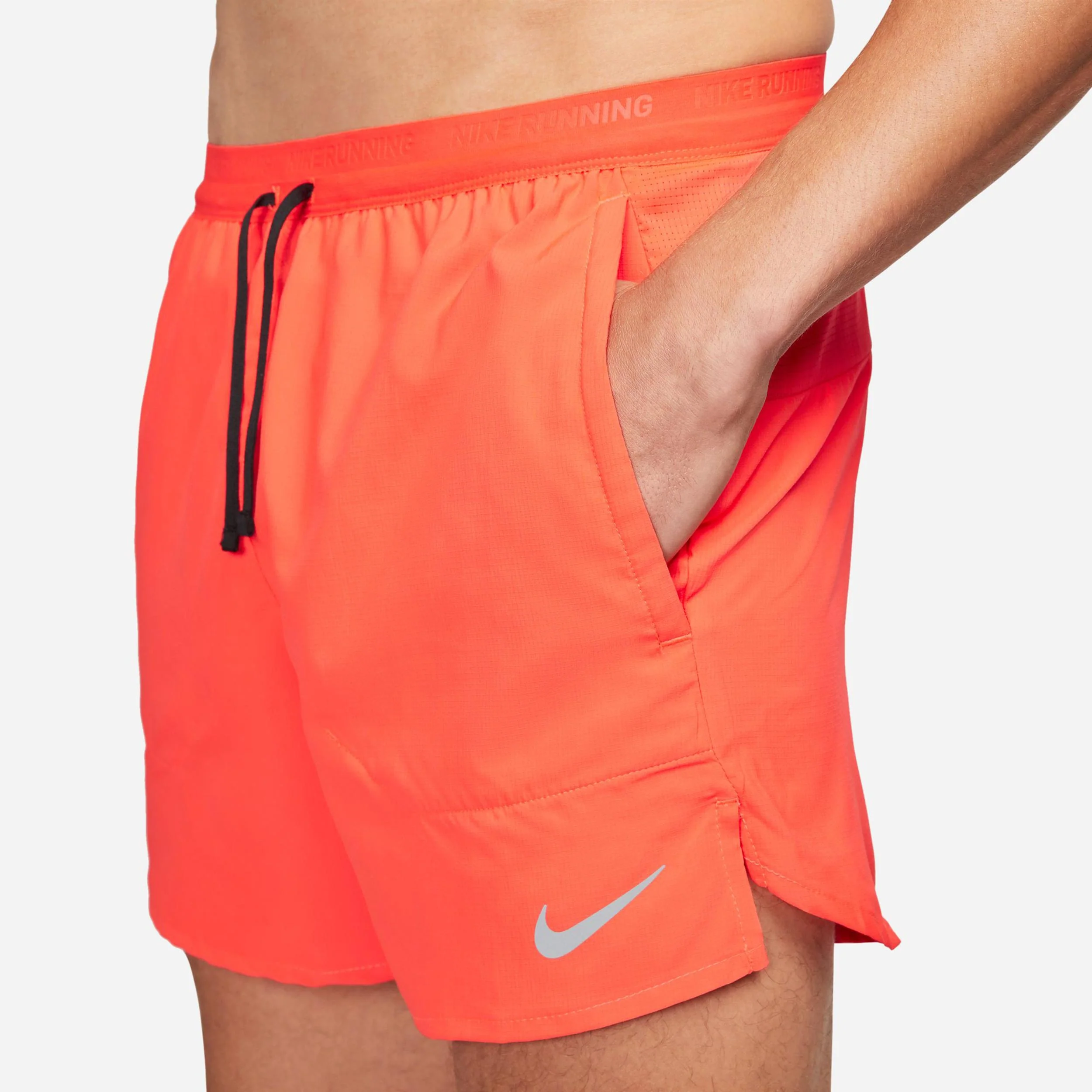 Stride 5in Laufshorts Herren-Rot,Schwarz - Image 5
