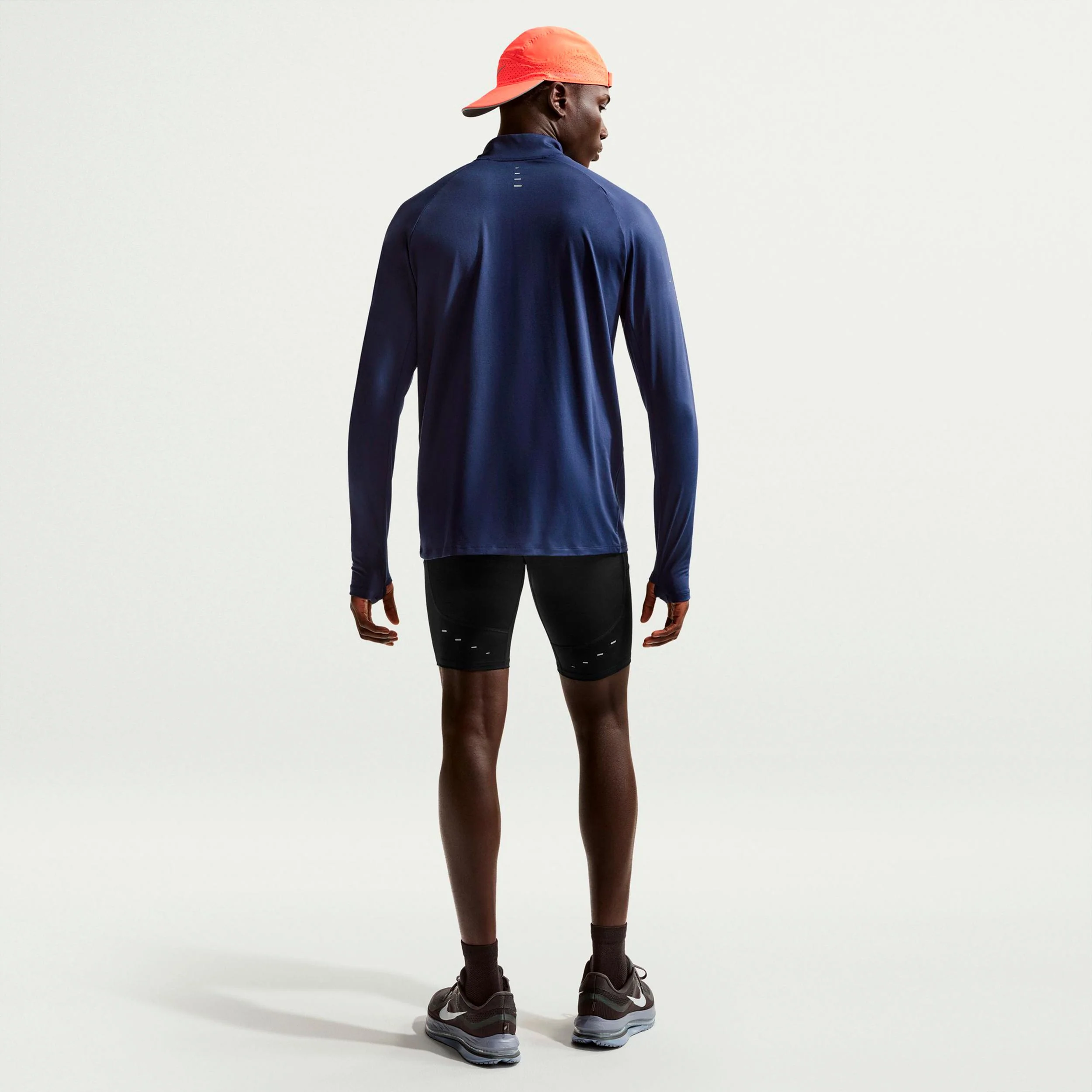 Stride Half Lauftight Herren - schwarz, silber - Image 3