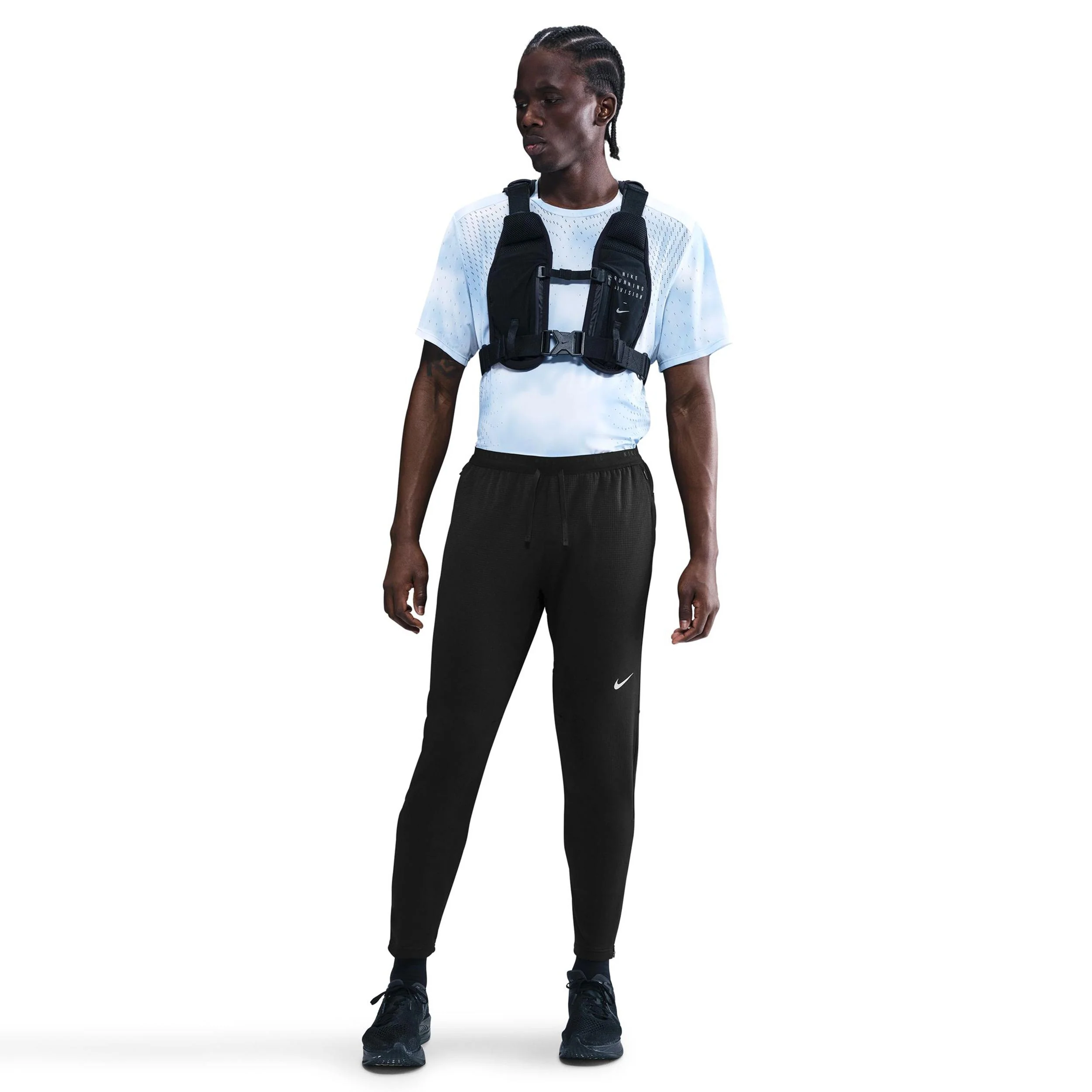 Stride Laufhose Herren - schwarz, silber - Image 2