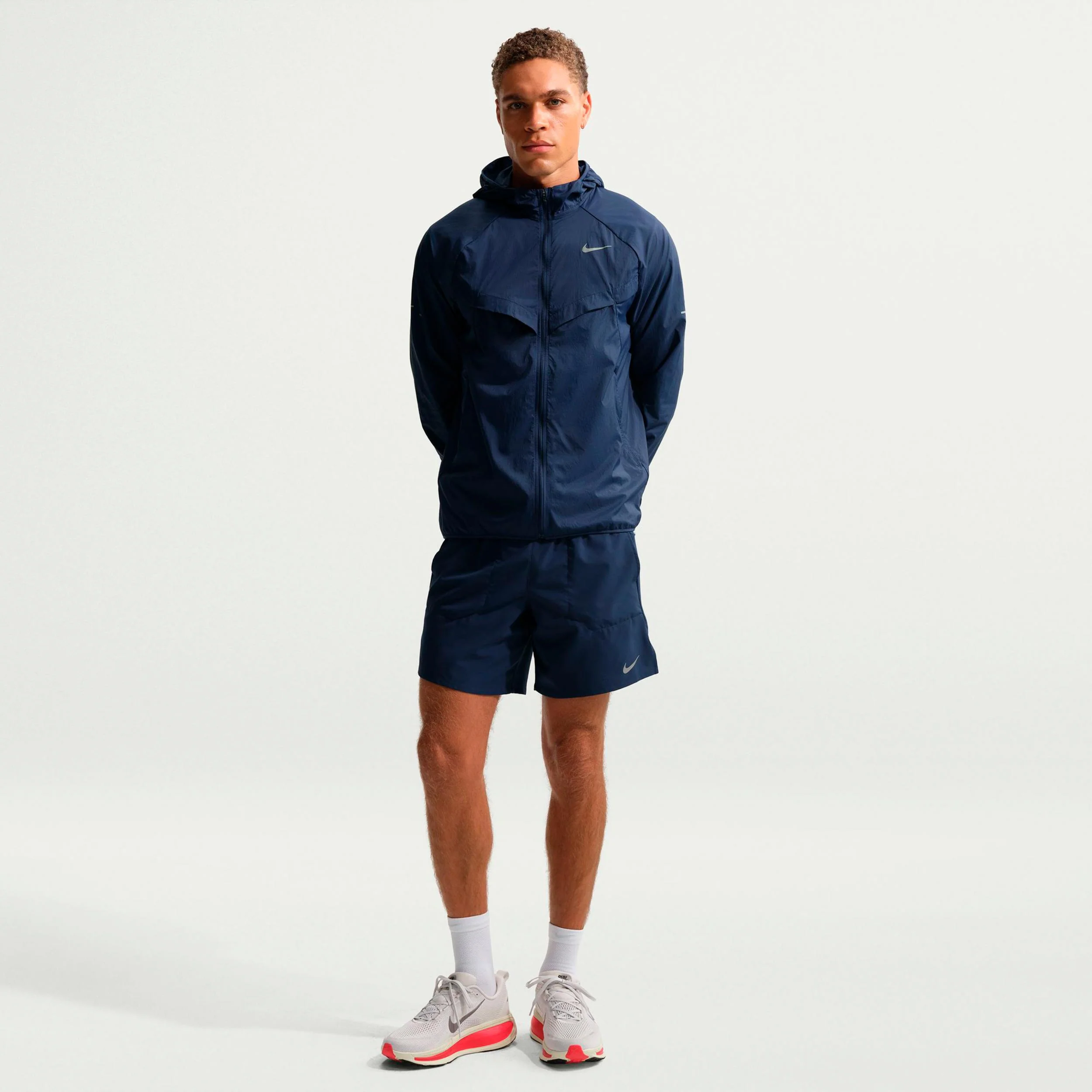 Stride Laufjacke Herren - dunkelblau, silber - Image 2