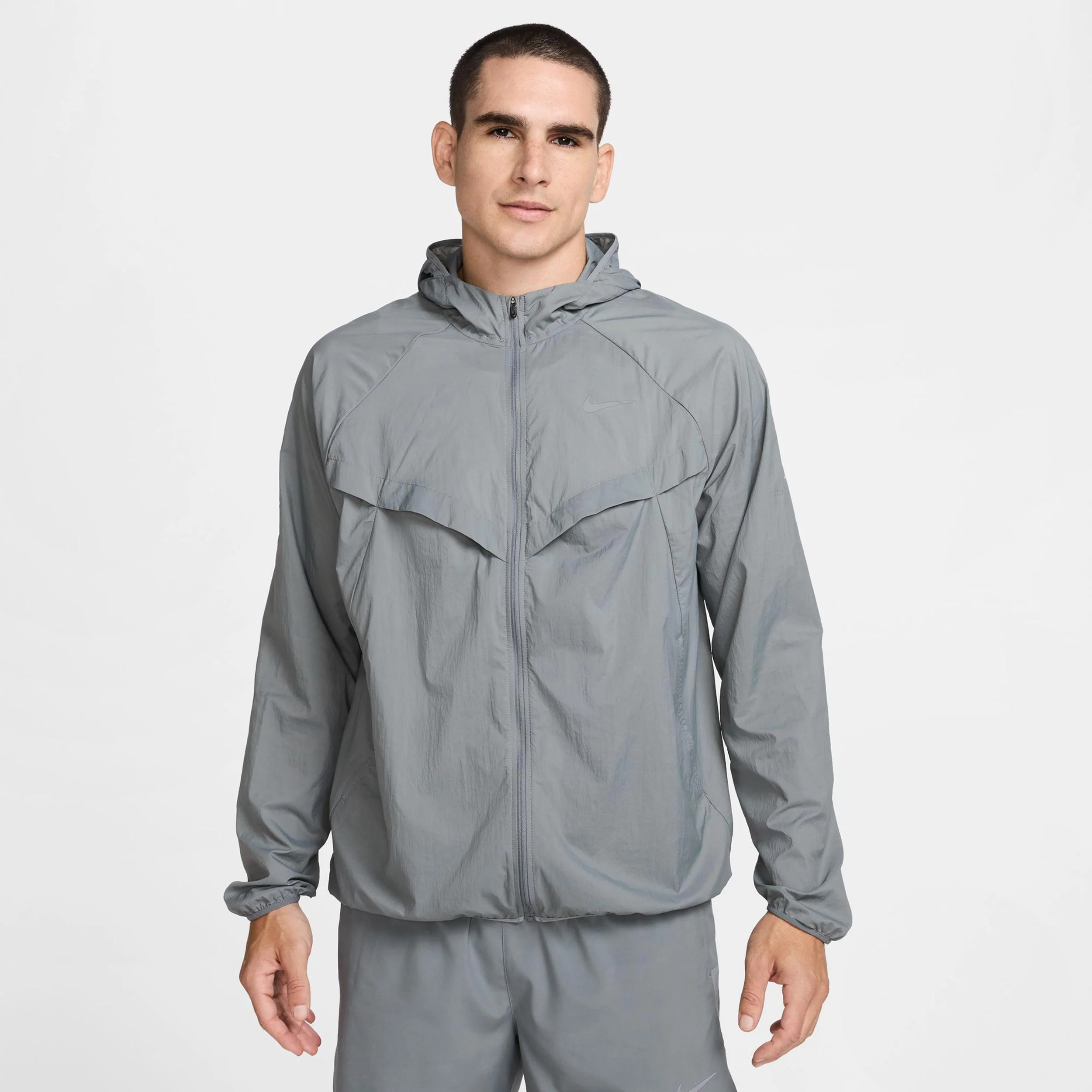 Stride Laufjacke Herren - grau, silber