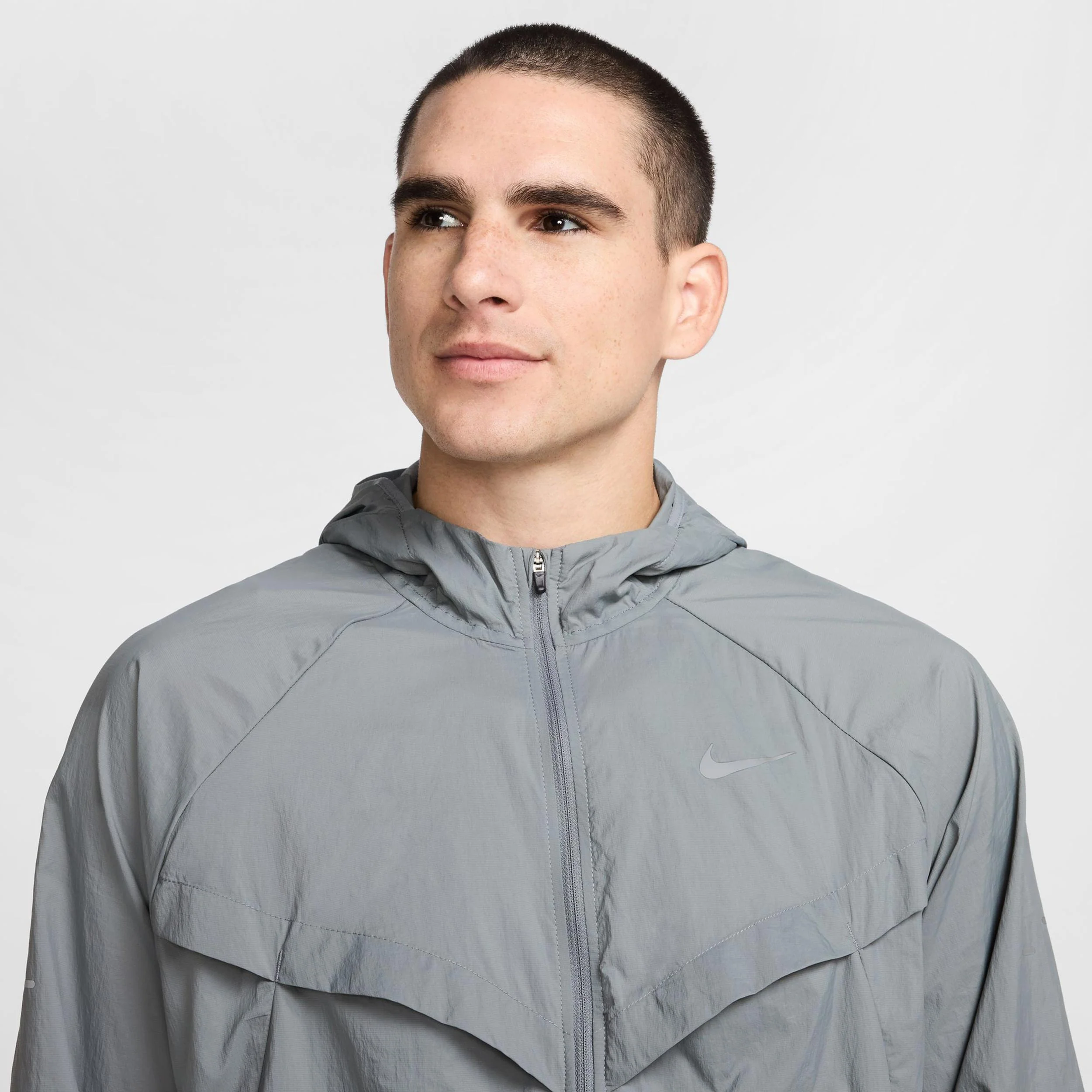 Stride Laufjacke Herren - grau, silber - Image 3