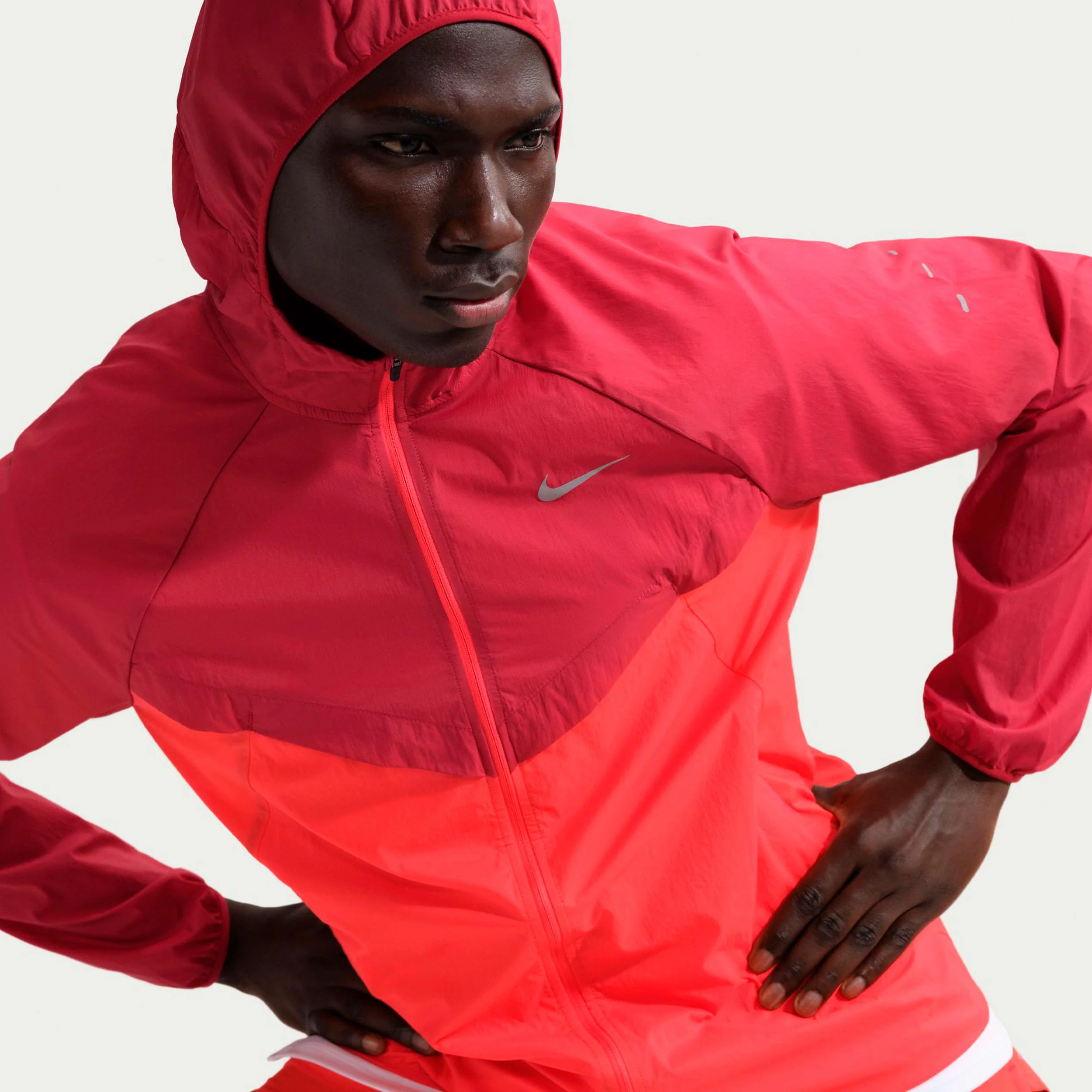 Stride Laufjacke Herren - rot, hellrot - Image 5