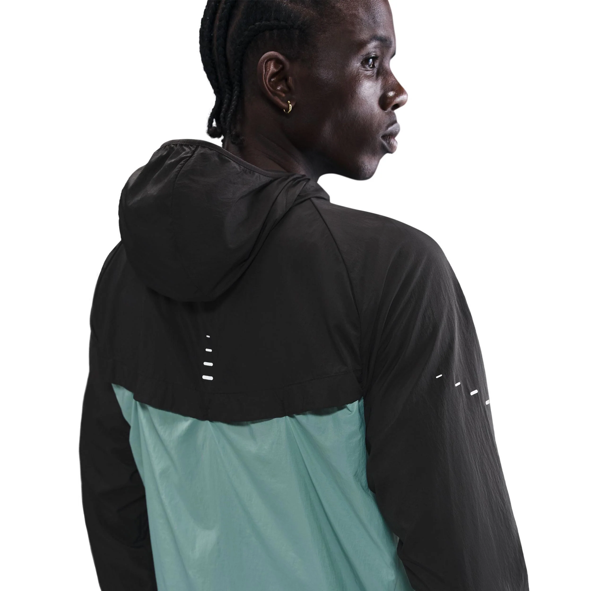 Stride Laufjacke Herren - schwarz, türkis - Image 5