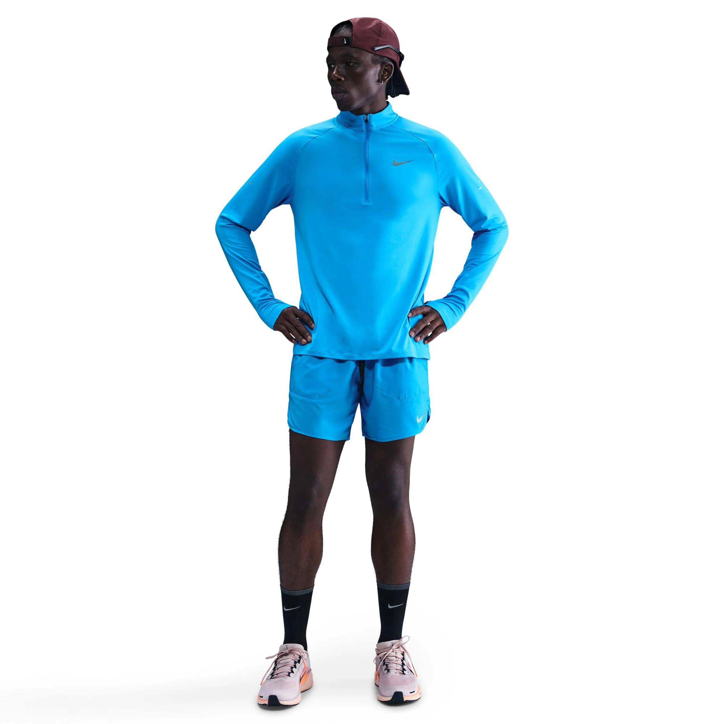 Stride Laufshirt Herren - blau, silber - Image 2