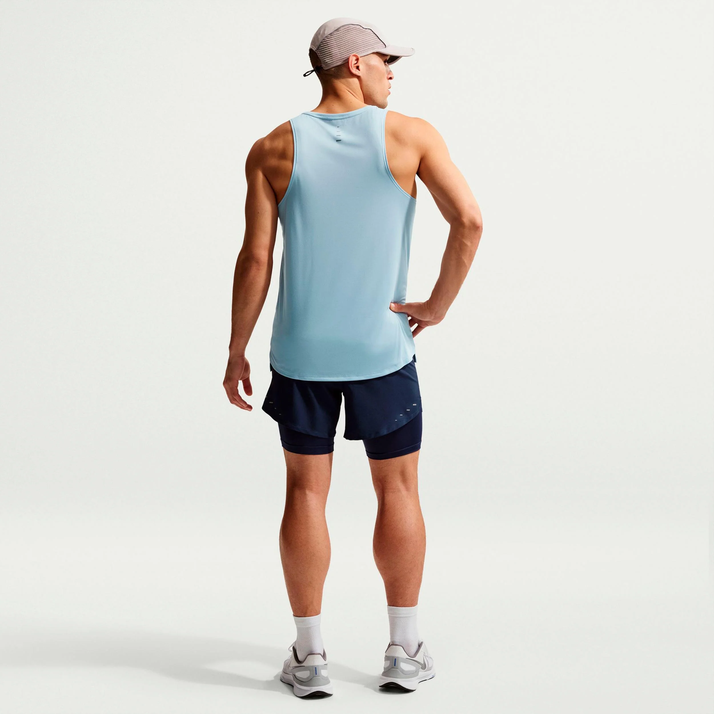 Stride Laufshirt Herren - hellblau, silber - Image 3