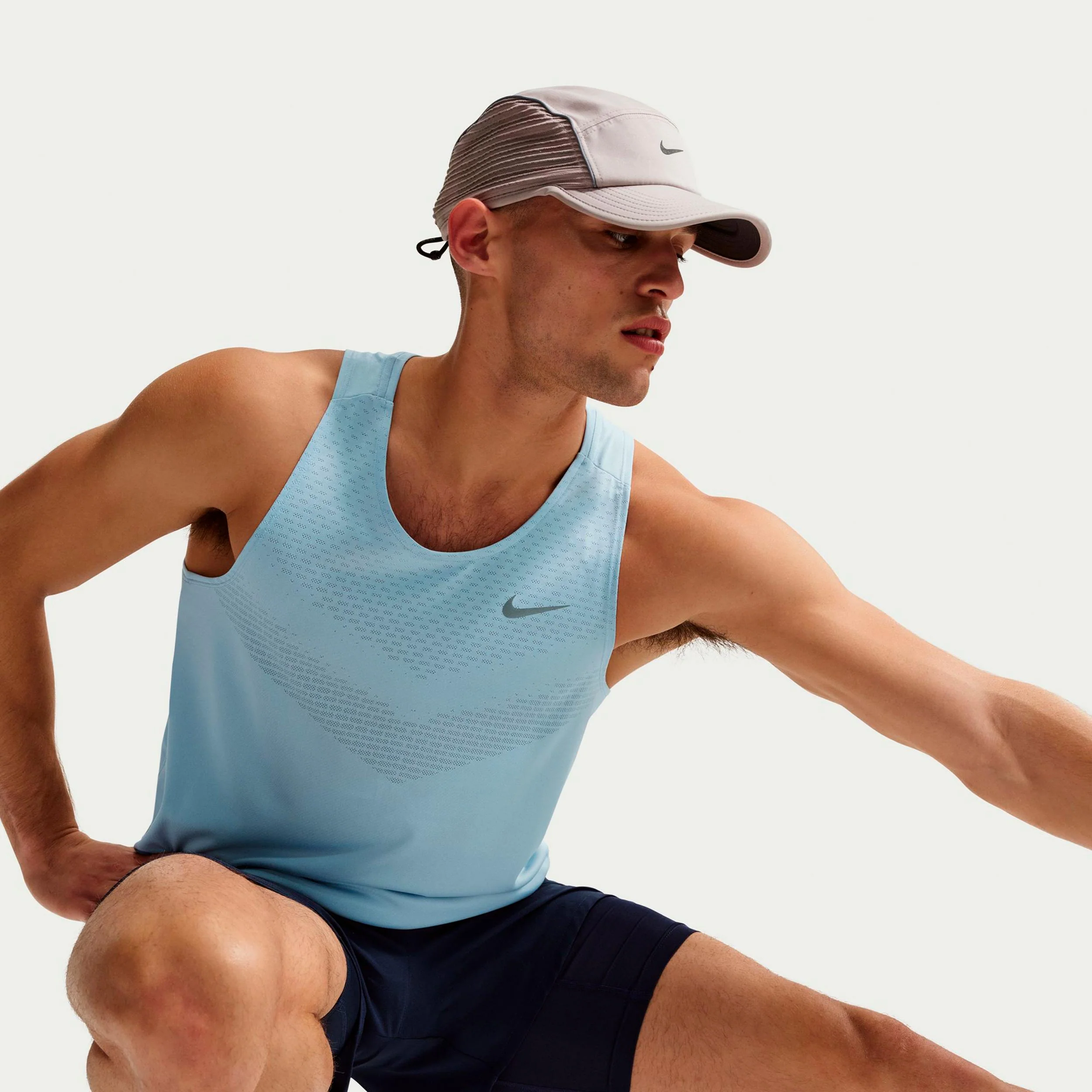 Stride Laufshirt Herren - hellblau, silber - Image 5