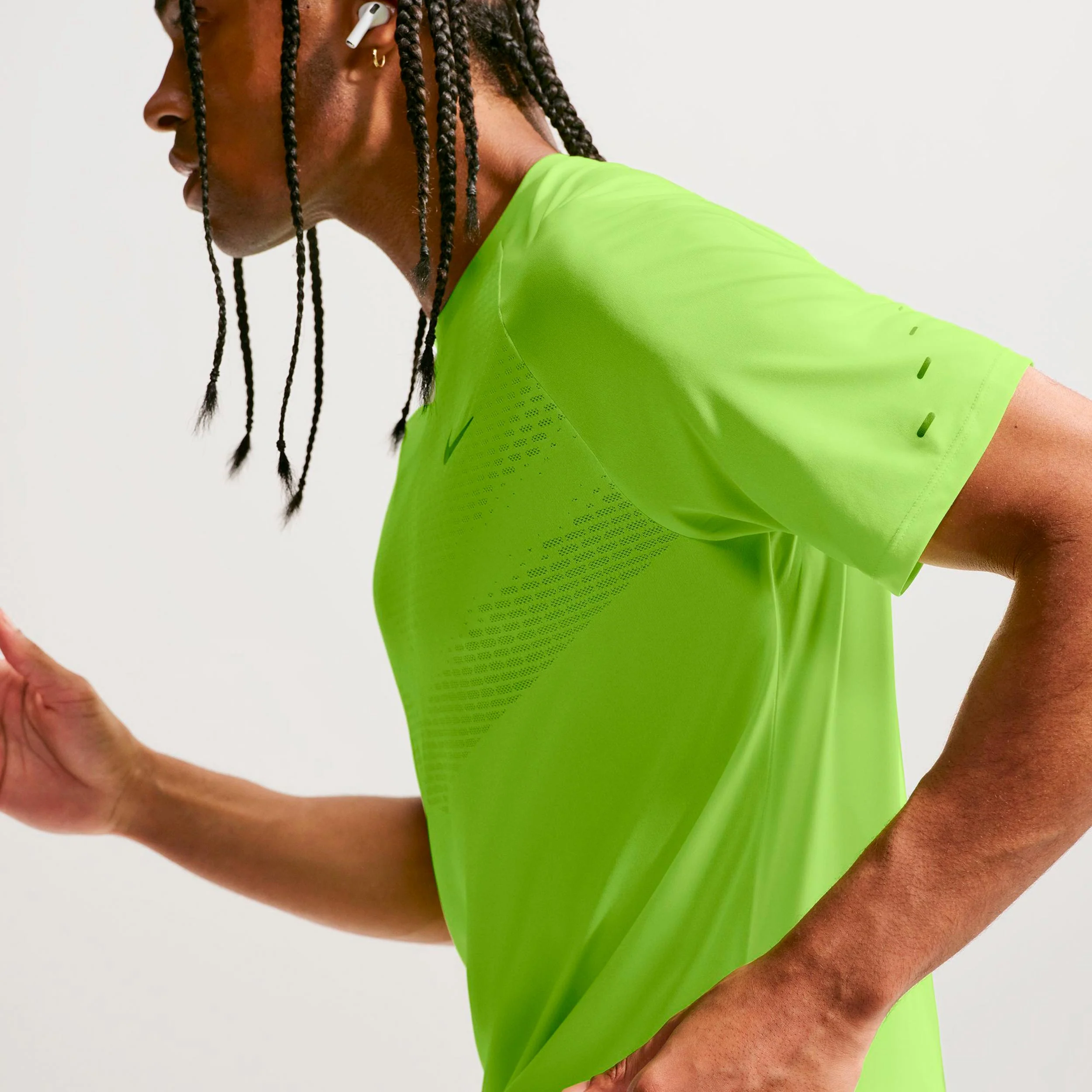 Stride Laufshirt Herren - neongelb, silber - Image 5