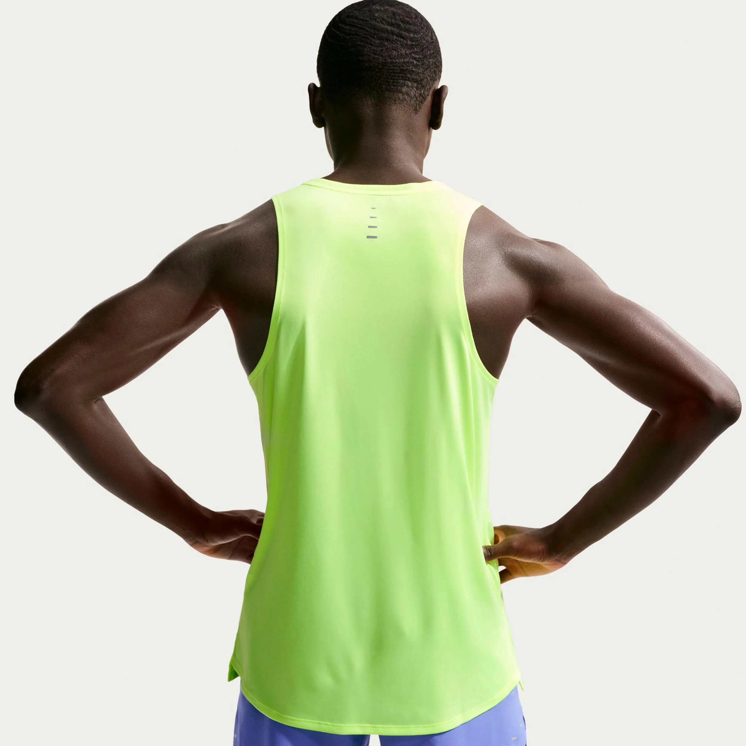 Stride Laufshirt Herren - neongelb, silber - Image 5