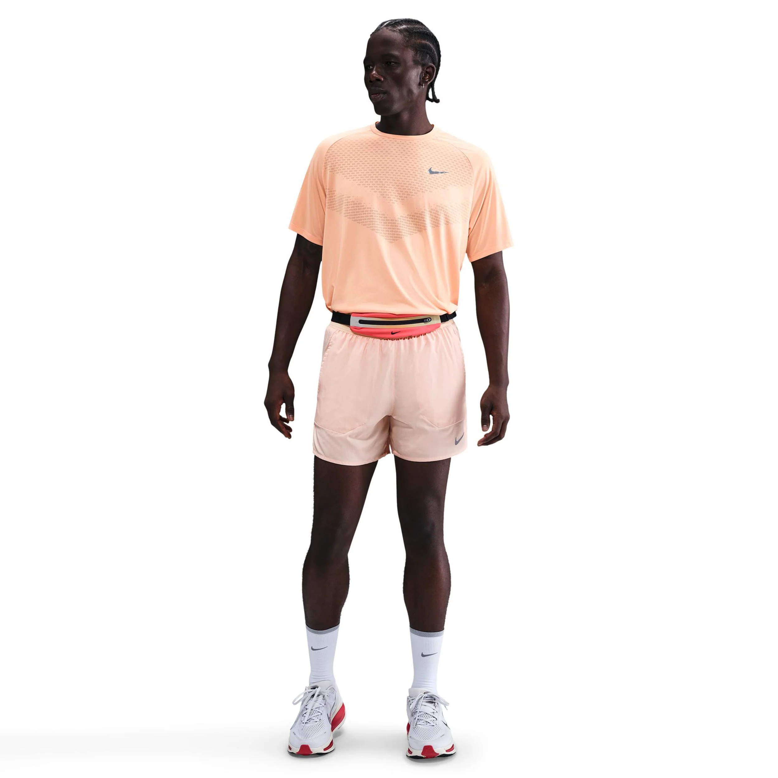 Stride Laufshirt Herren - orange, silber - Image 2
