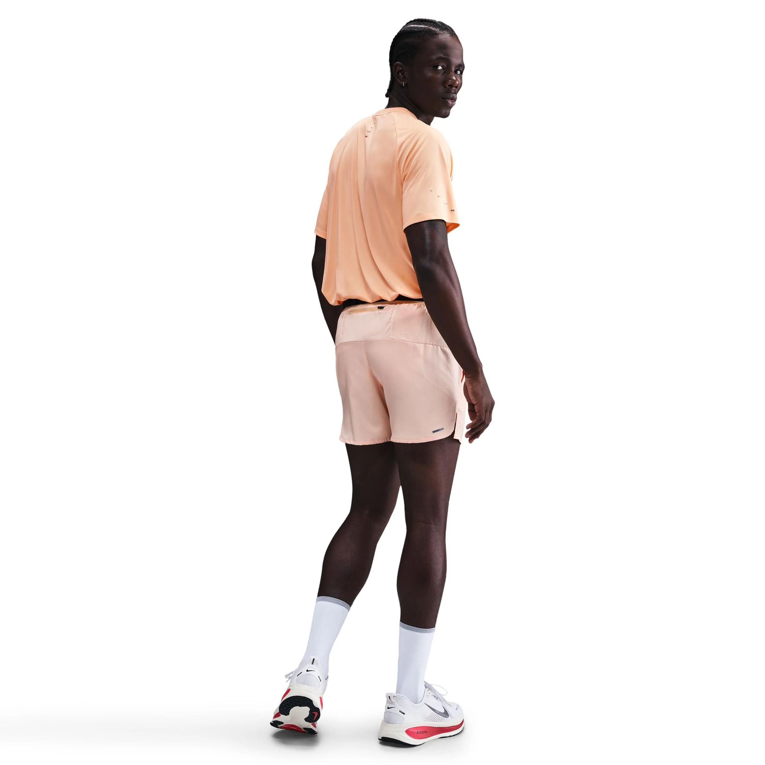 Stride Laufshirt Herren - orange, silber - Image 3
